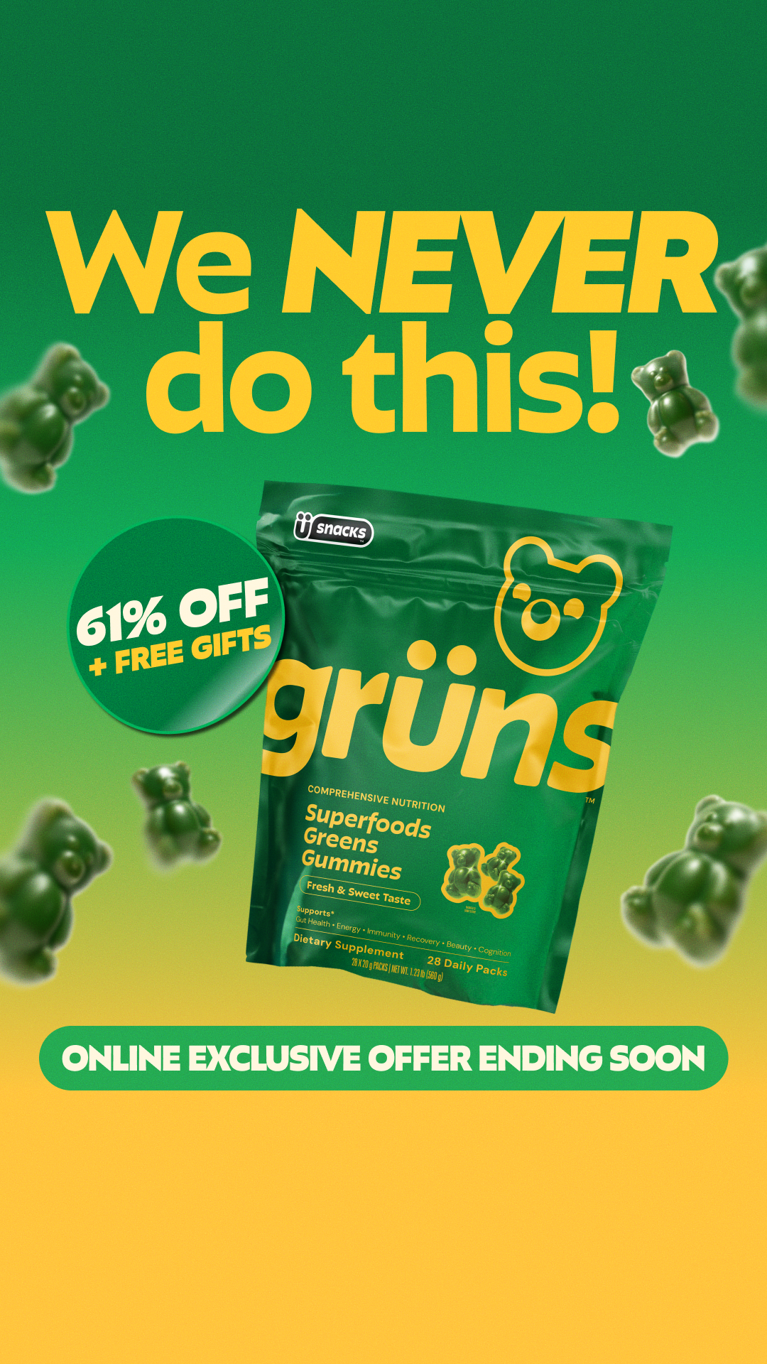 Grüns Facebook ad
