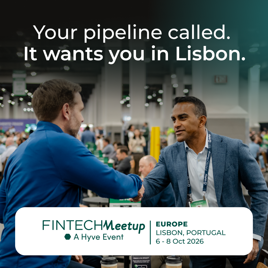 Fintech Meetup Europe Facebook ad: HSBC, Wise, Coinbase, and more fintech power players. All…