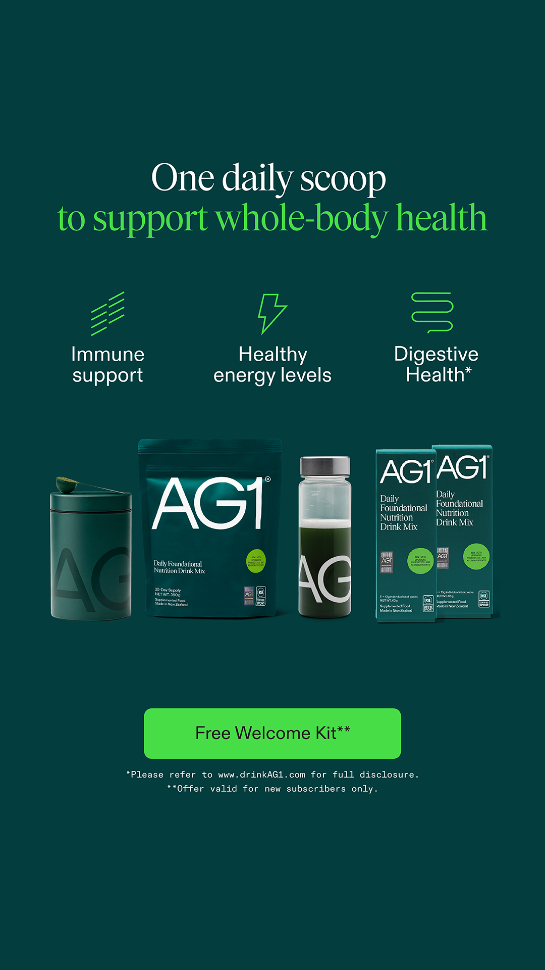 AG1 by Athletic Greens Facebook ad