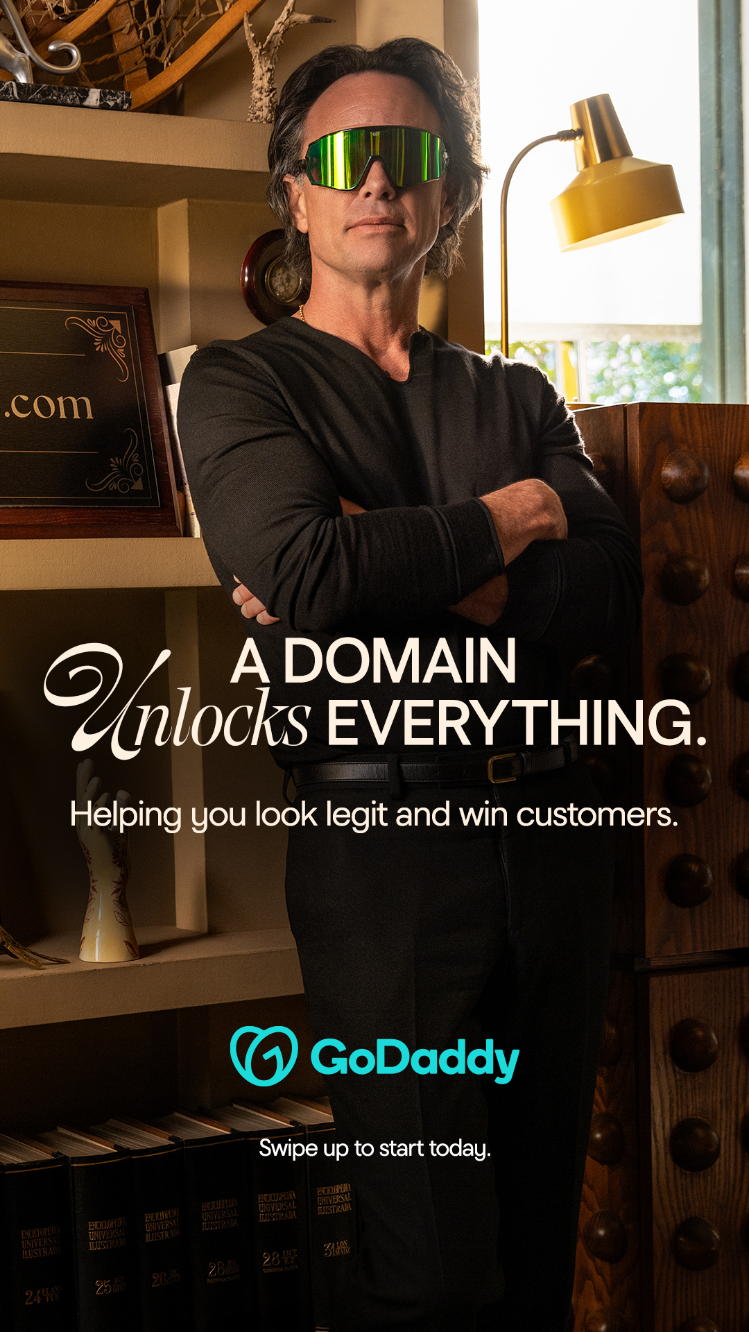 GoDaddy Facebook ad