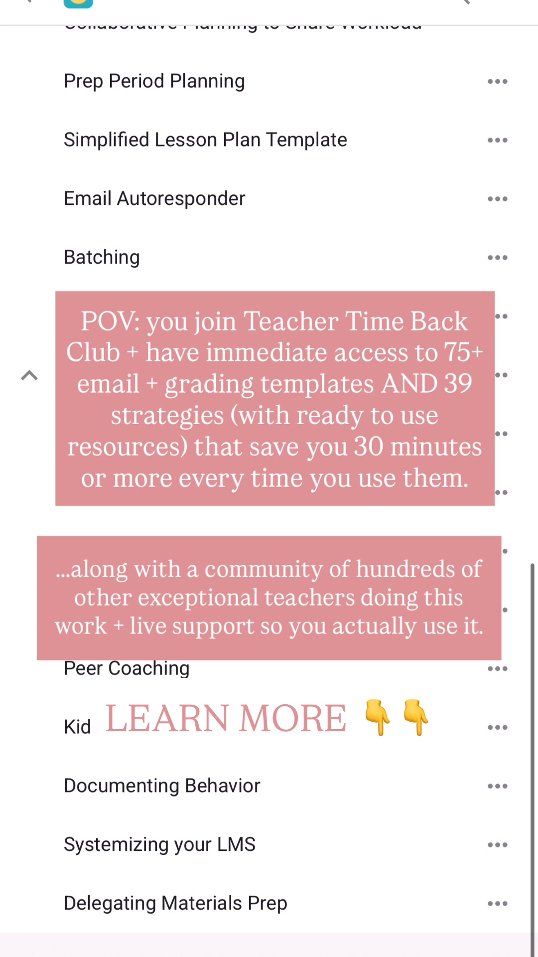 jenmanlyedu Facebook ad: 75+ Templates, 130+ Resources, Ready to Use Today.