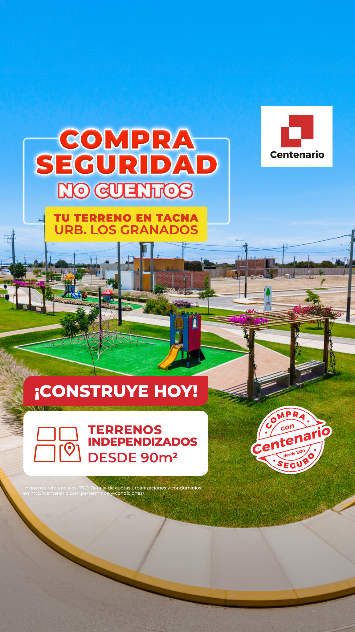 Centenario Urbanizaciones Facebook ad from Jul 31, 2026