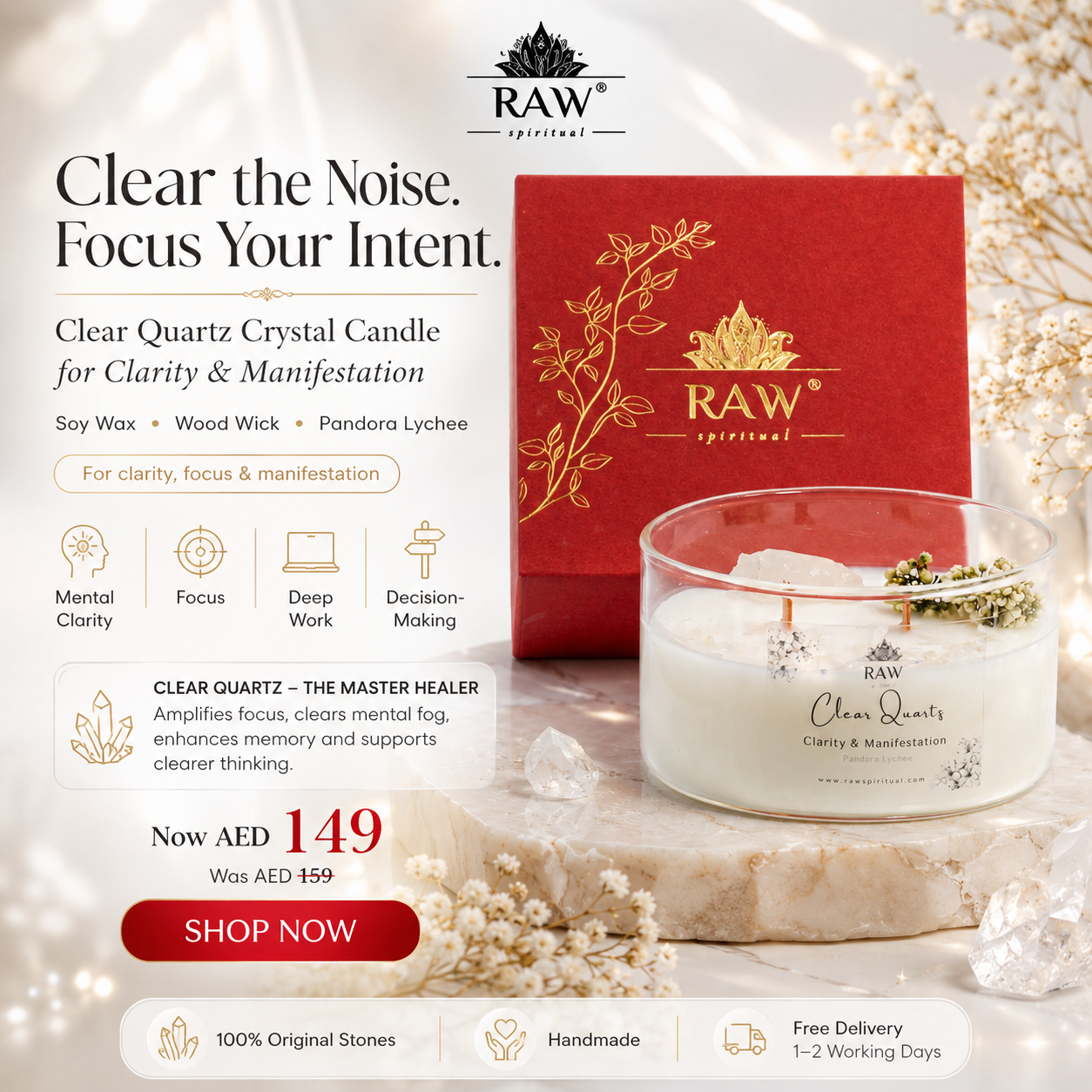 Raw Spiritual Facebook ad