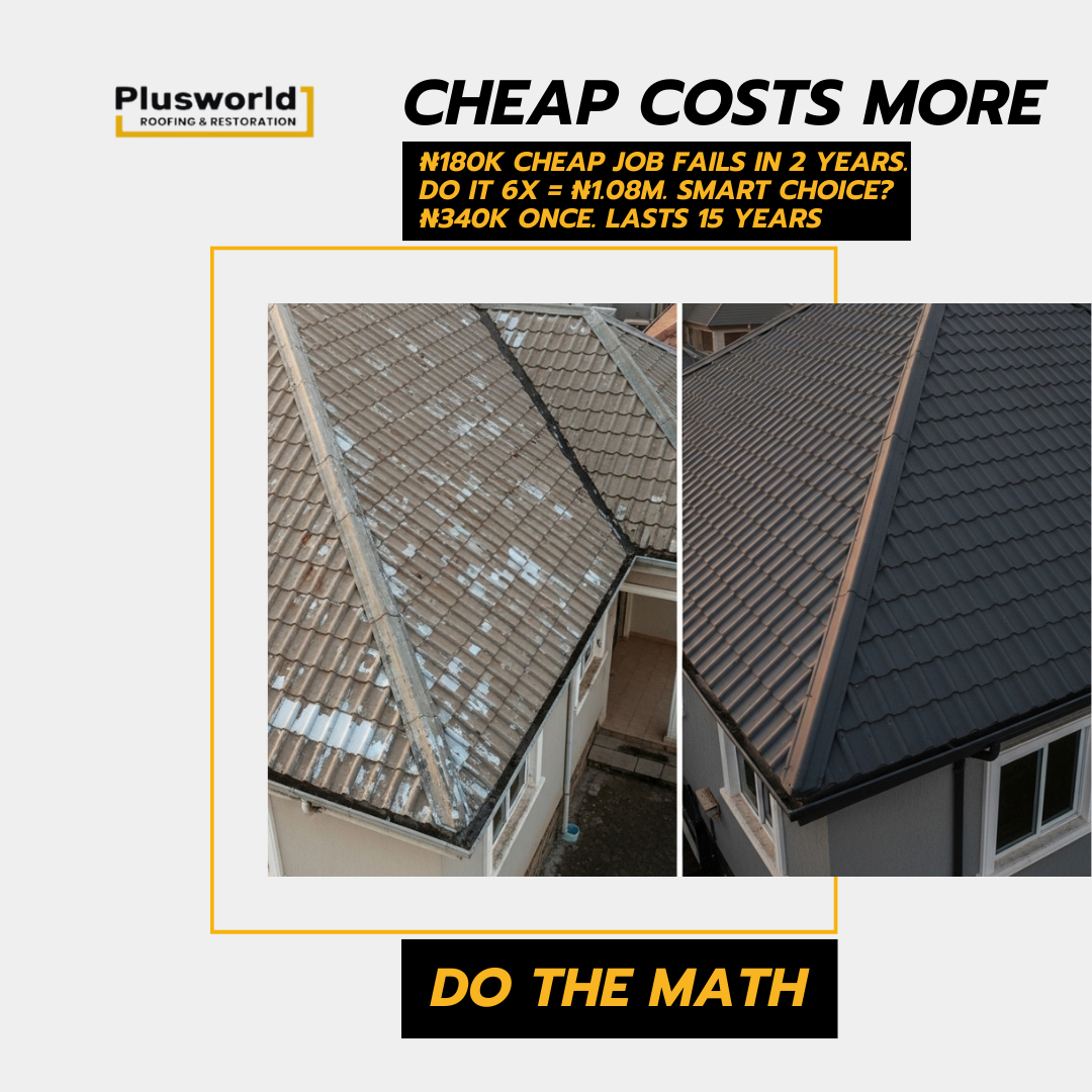 Plusworld Roofing & Restoration Facebook ad