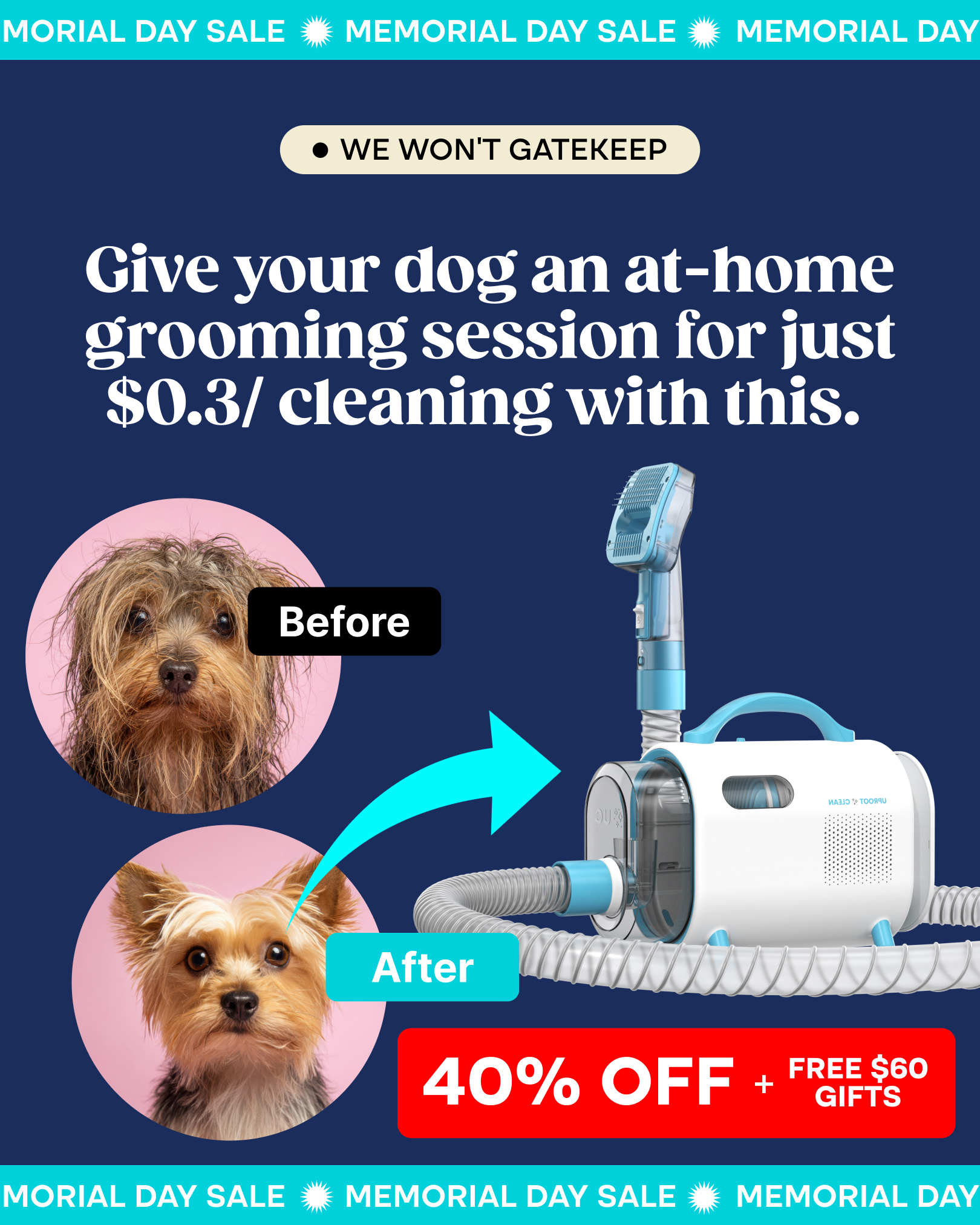 Uproot Clean Facebook ad