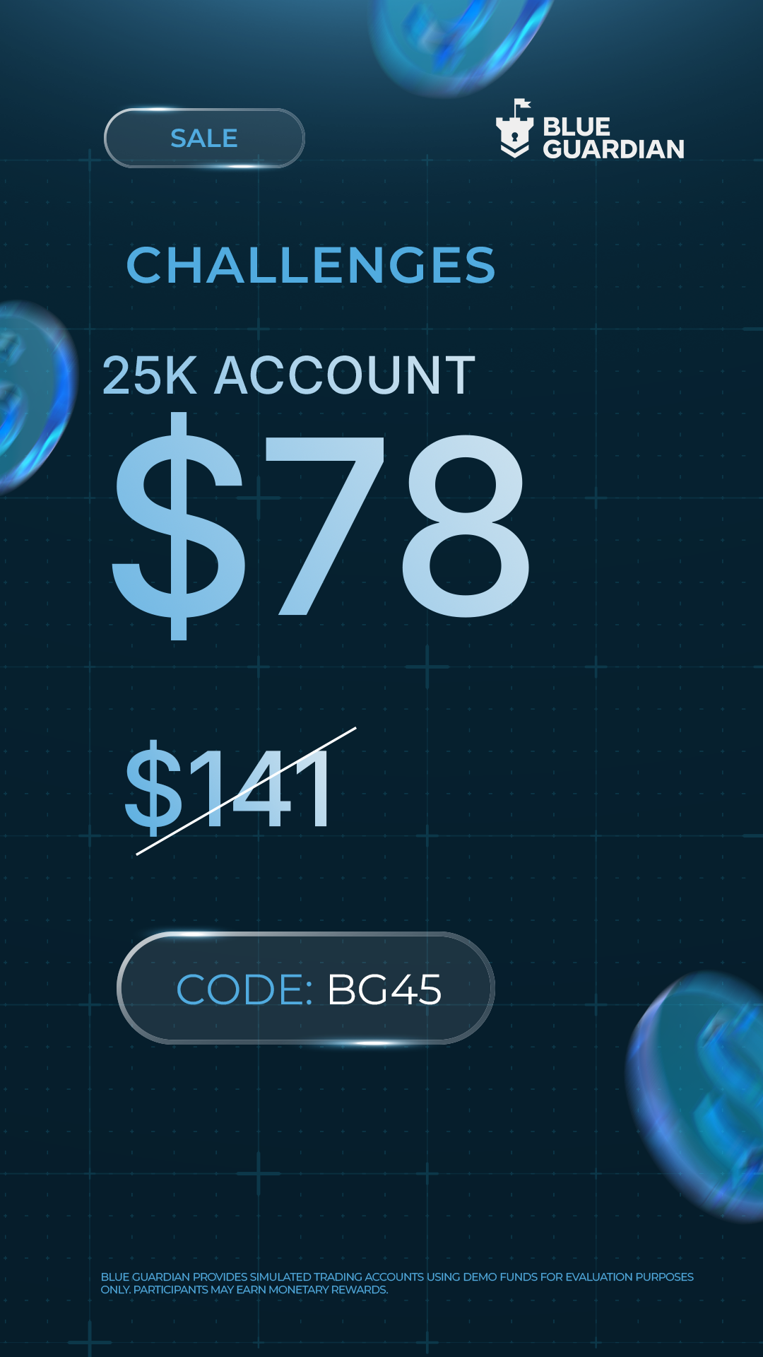 Blue Guardian Futures Facebook ad
