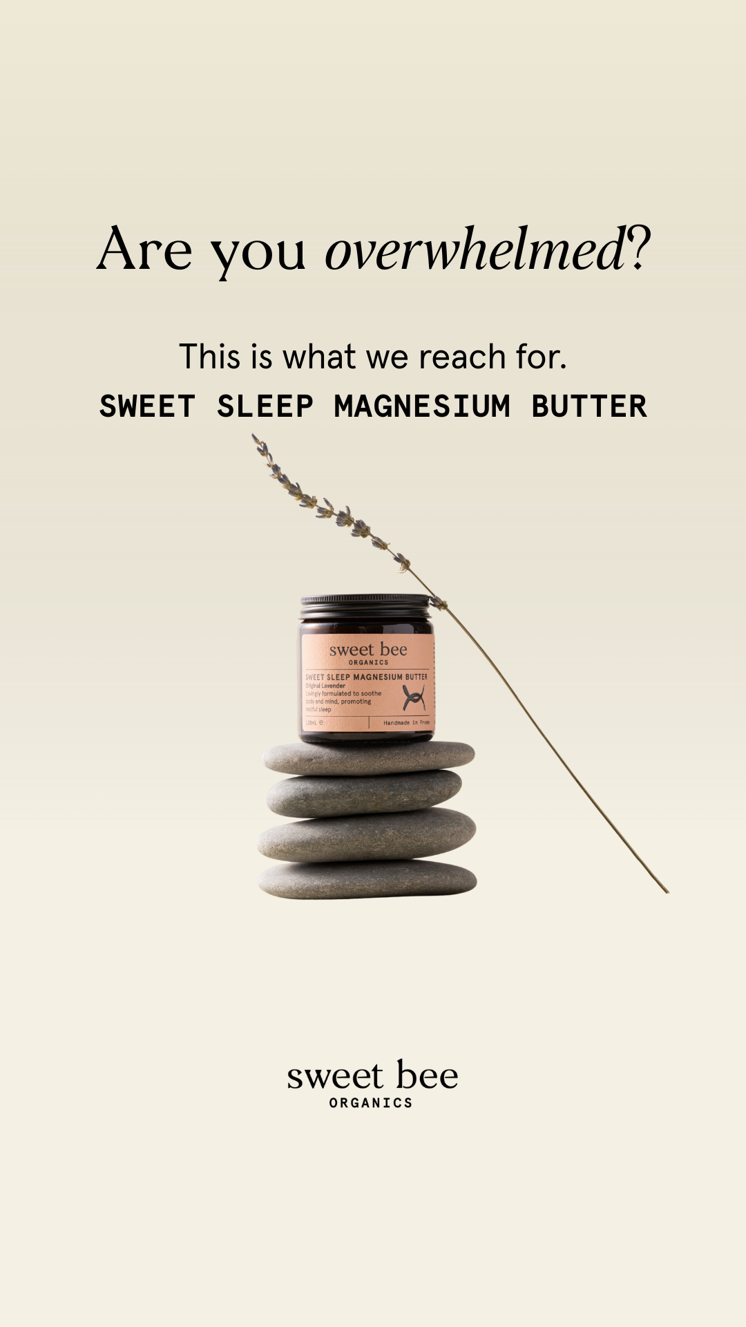 Sweet Bee Organics Facebook ad