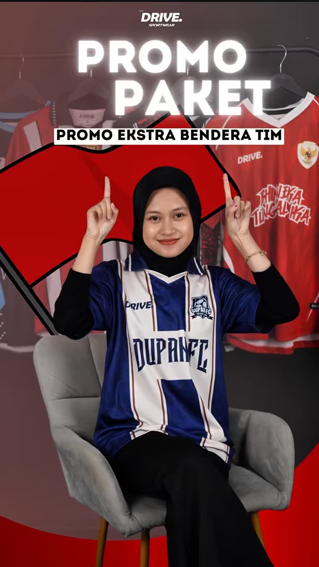 DRIVE SPORT Indonesia Facebook ad: PROMO PAKET EKSTRA BENDERA TIM!