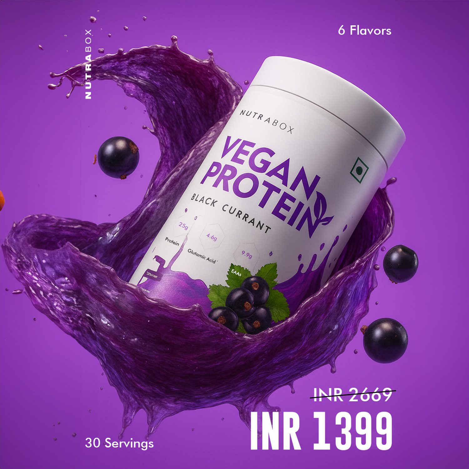 Nutrabox Facebook ad: Nutrabox Vegan Protein is now available at just…