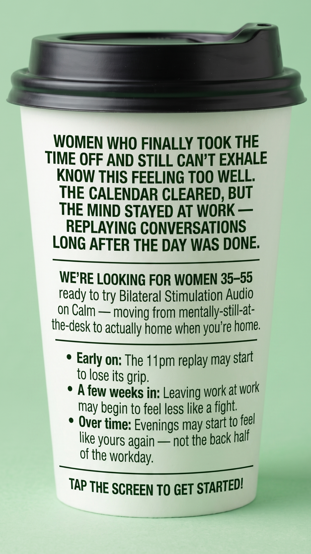 Calm Facebook ad