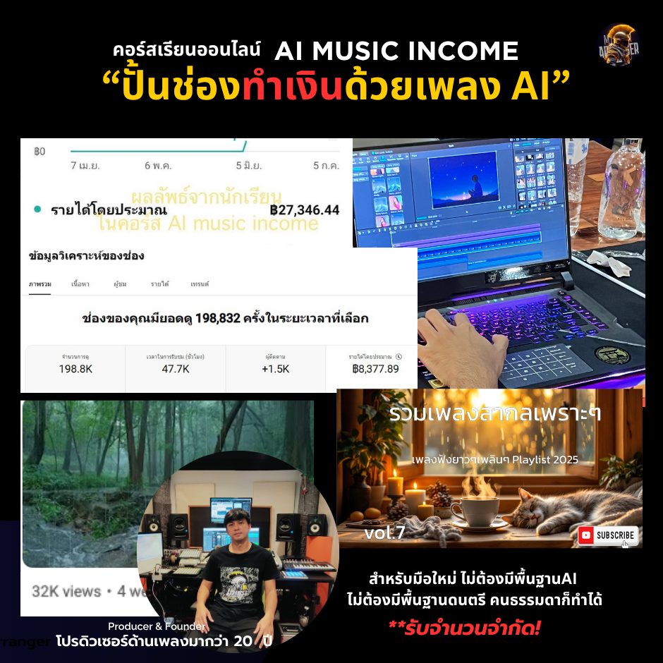 MR Arranger สอนทำเพลง แต่งเพลง Mix Mastering รับผลิตเพลงครบวงจร Facebook ad