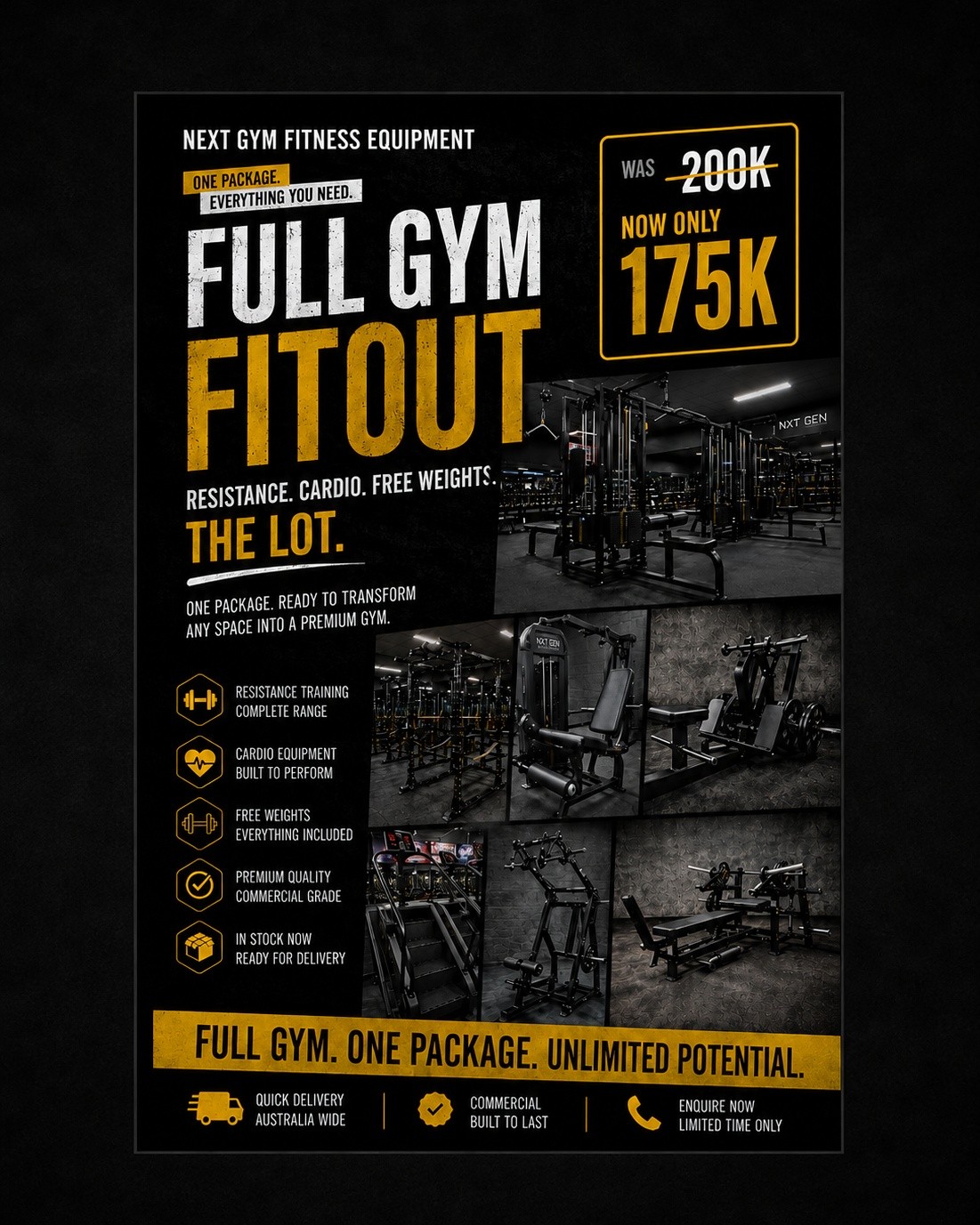 NXT GEN Fitness Equipment Facebook ad: Next Gen Fitness Equipment - Leading Fitness Equipment…