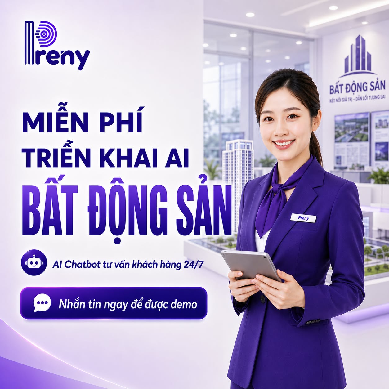 Preny AI Chatbot Facebook ad: Miễn phí đến khi dùng hiệu quả