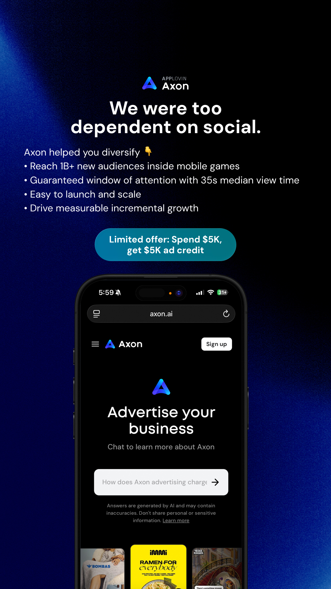 Axon.AI Facebook ad