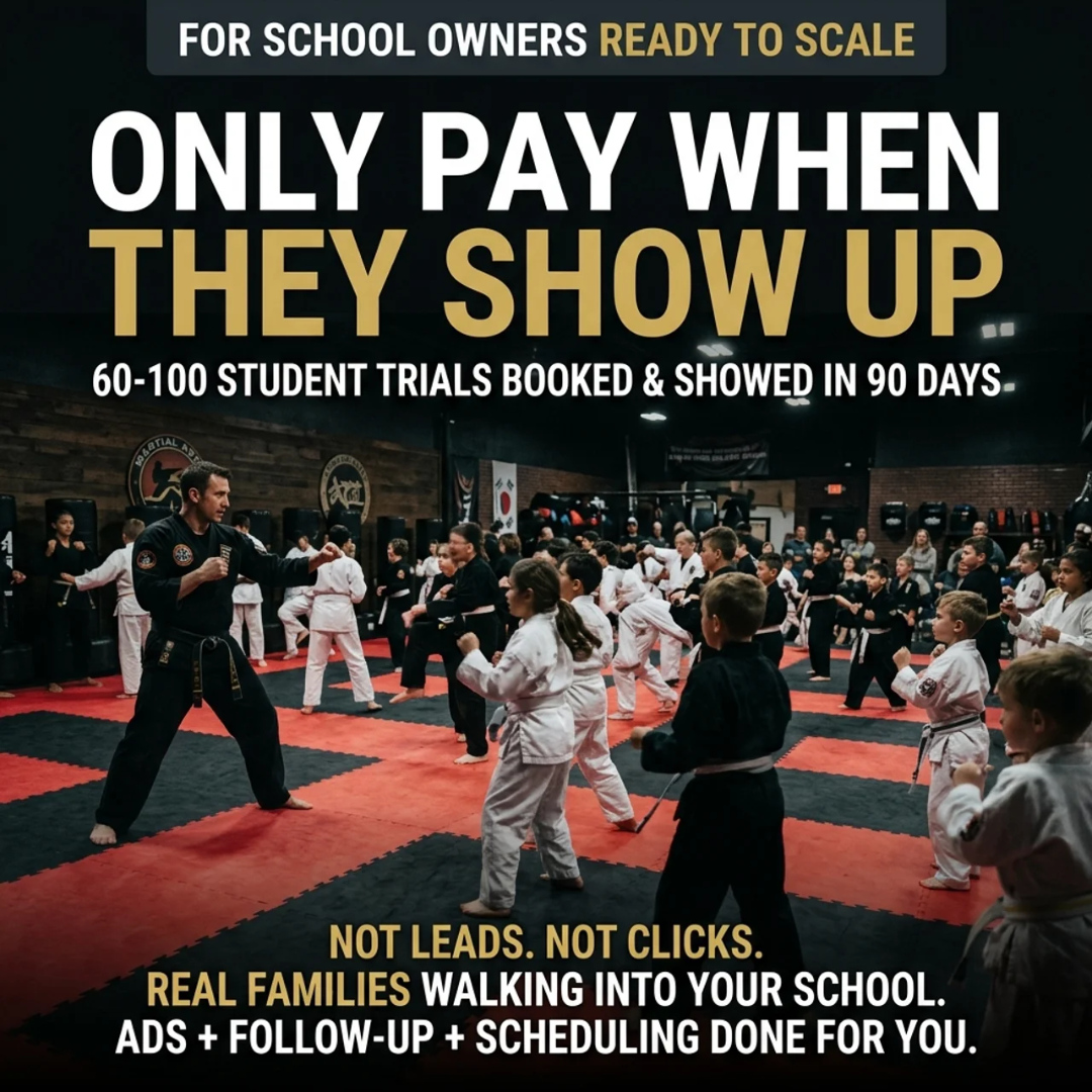 Olympus Acquisition Facebook ad: See why Martial Arts Schools Love Us?
