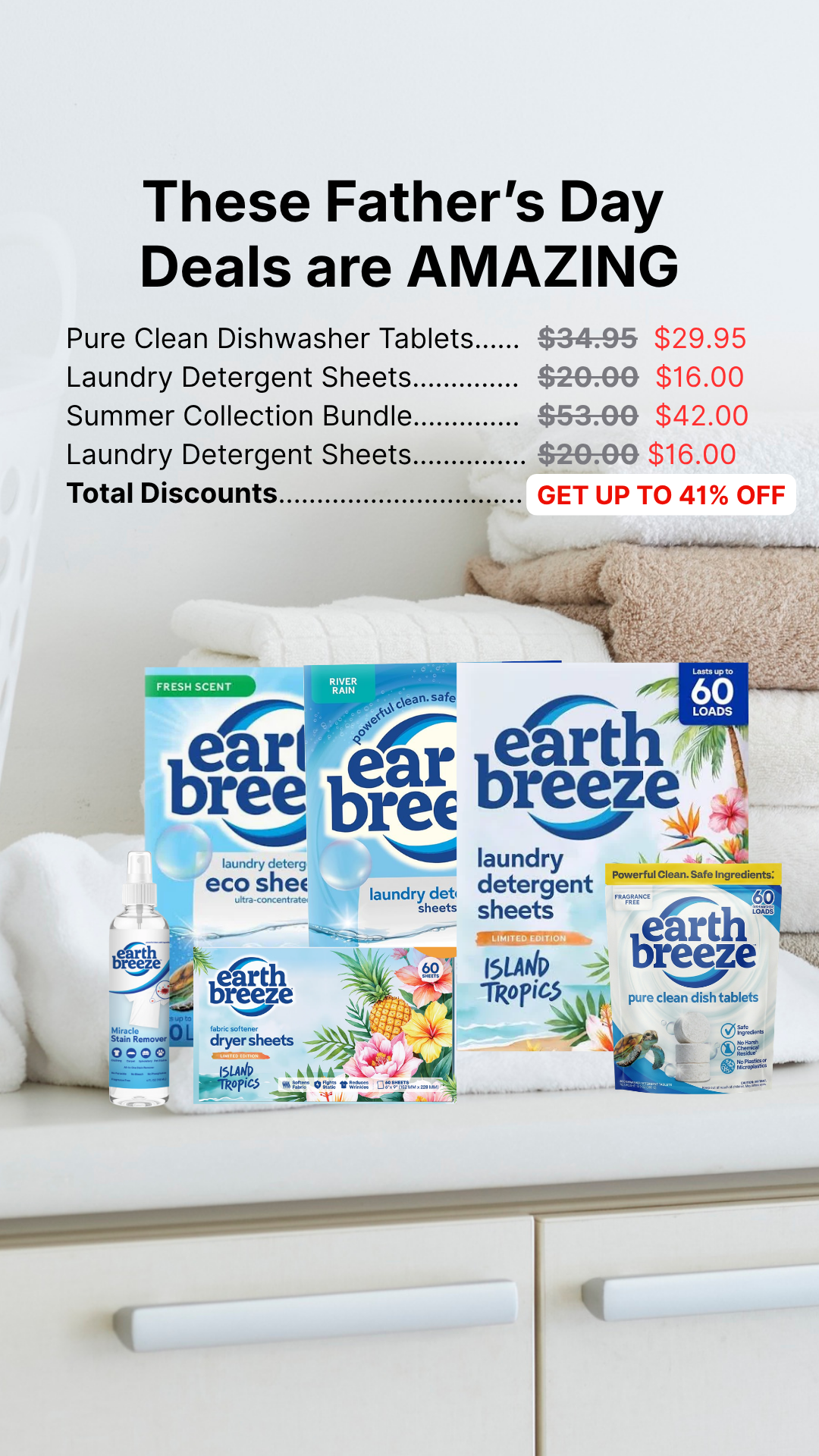 Earth Breeze Facebook ad