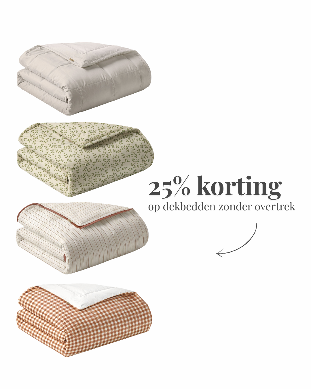Walra Facebook ad: Tijdelijke actie 25% korting op de dekbedden zonder…