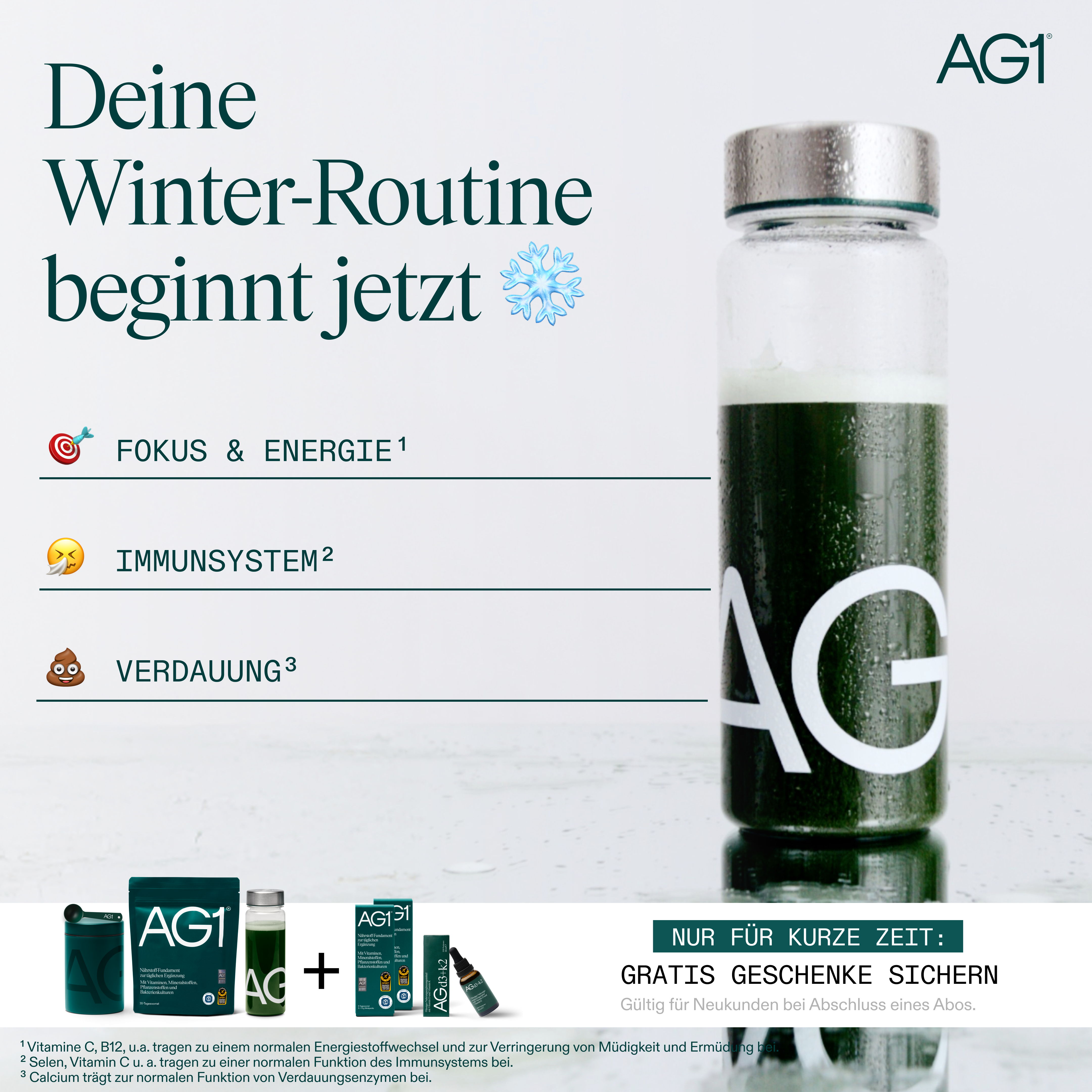AG1 Deutschland Facebook ad
