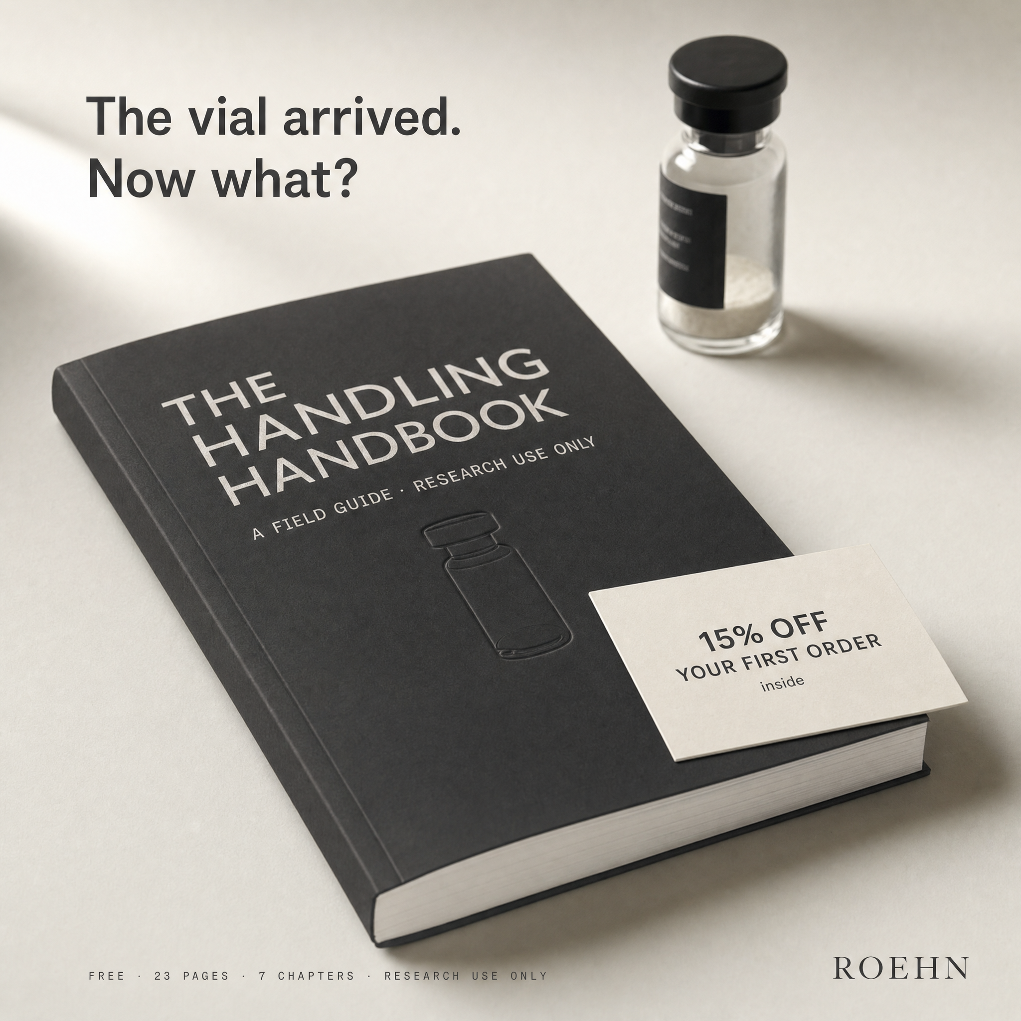 Peptide Research Review Facebook ad: The Vial Arrived. Now What?