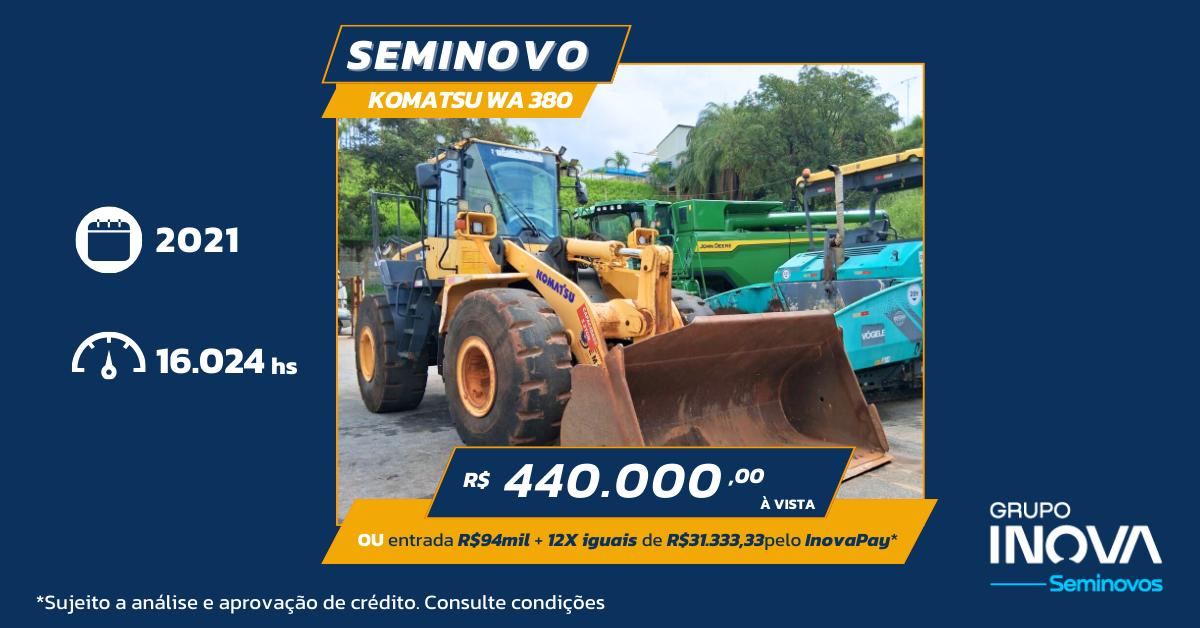 Grupo Inova Construção John Deere Facebook ad from May 12, 2026