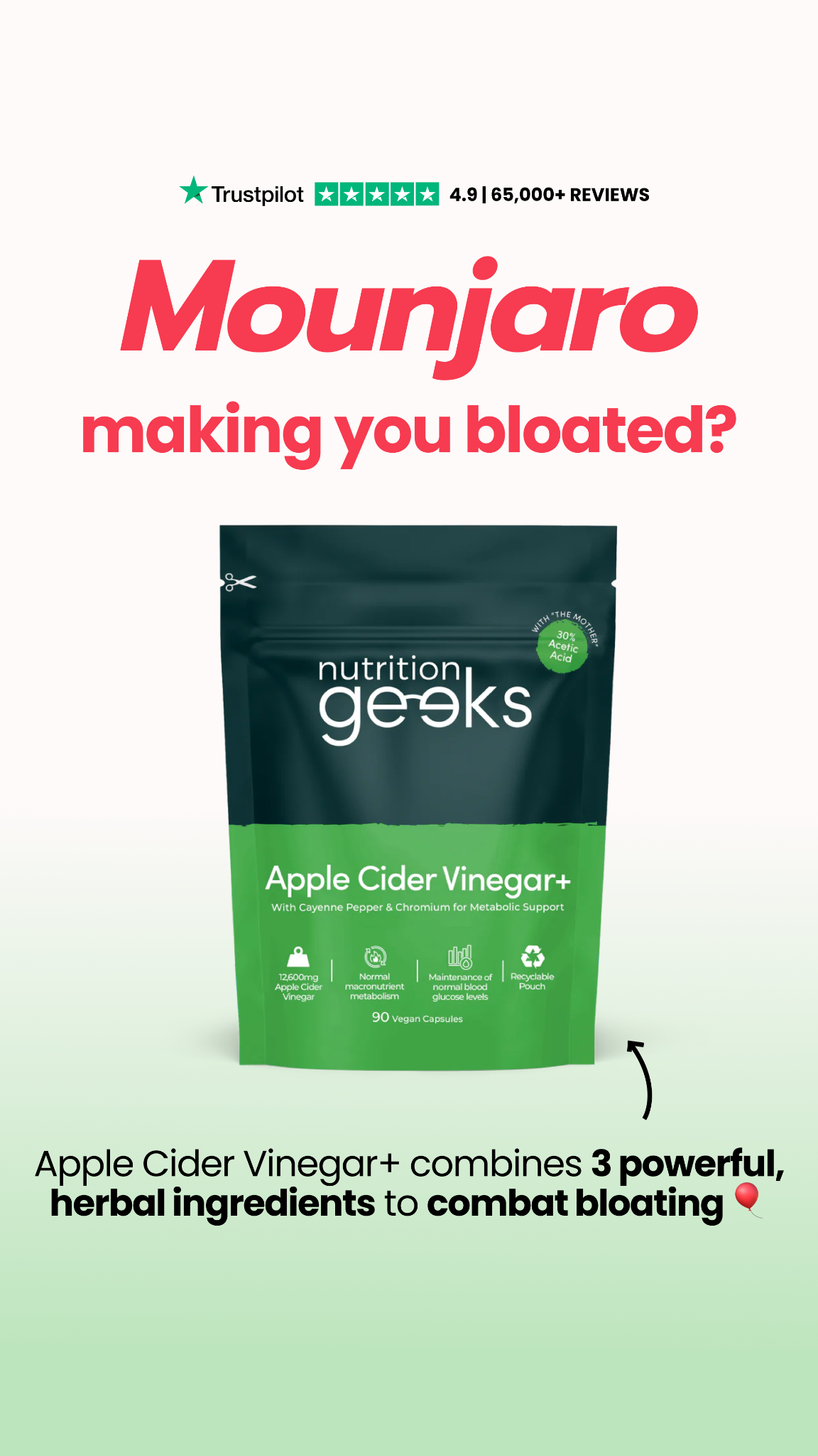 Nutrition Geeks Facebook ad
