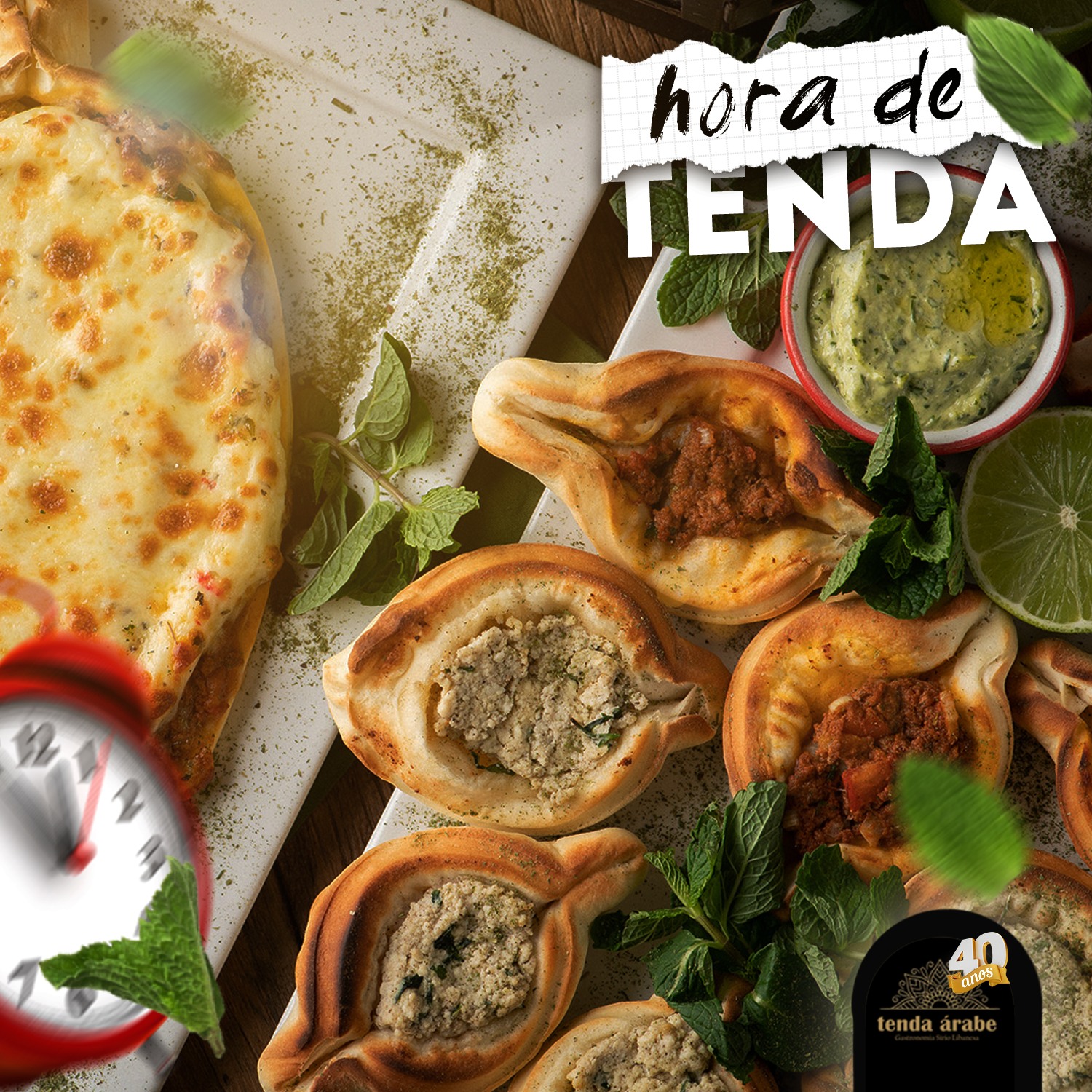 Tenda Árabe - Gastronomia Sírio Libanesa Facebook ad: Chegou a melhor hora do dia