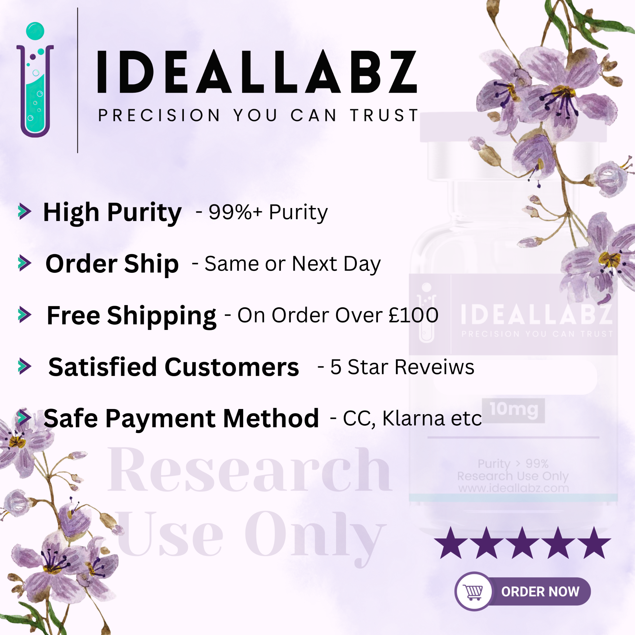 Ideallabz Facebook ad: Research With Confidence