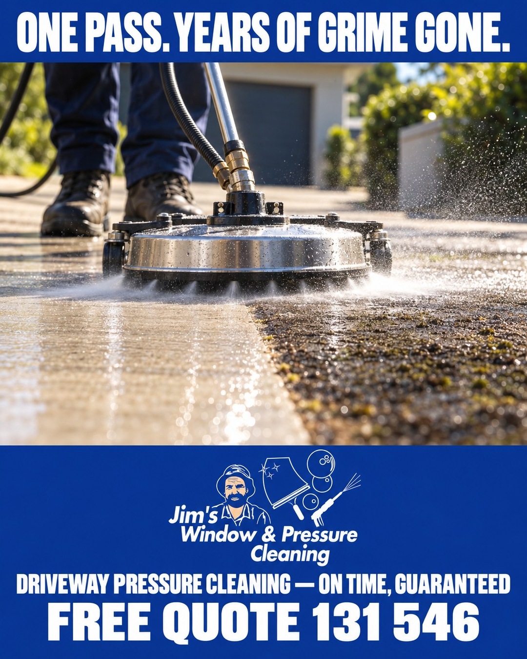 Jim's Window and Pressure Cleaning QLD Facebook ad