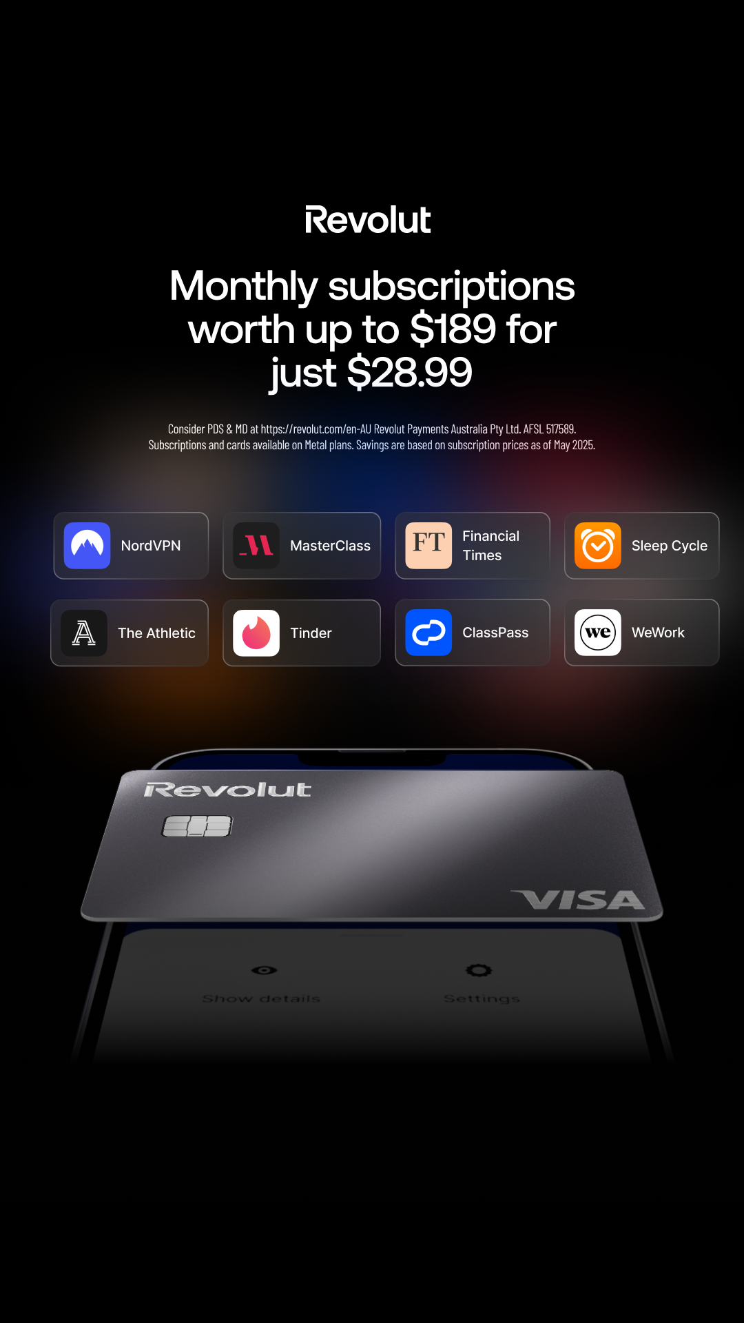Revolut Facebook ad