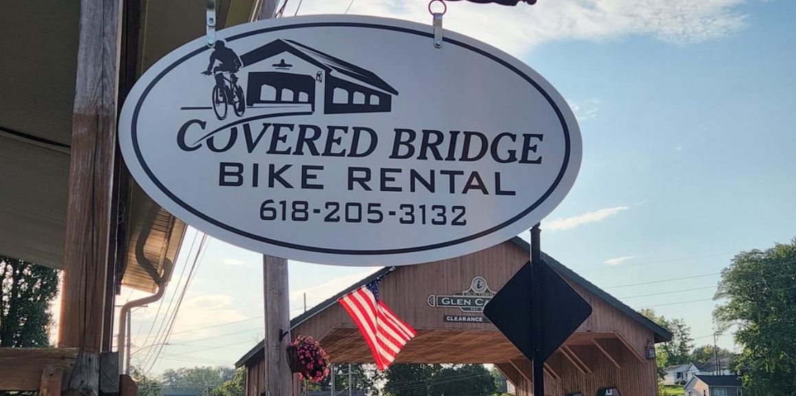 Covered Bridge Bike Rental Facebook ad: We offer bike rental $15.00 per hour, or…