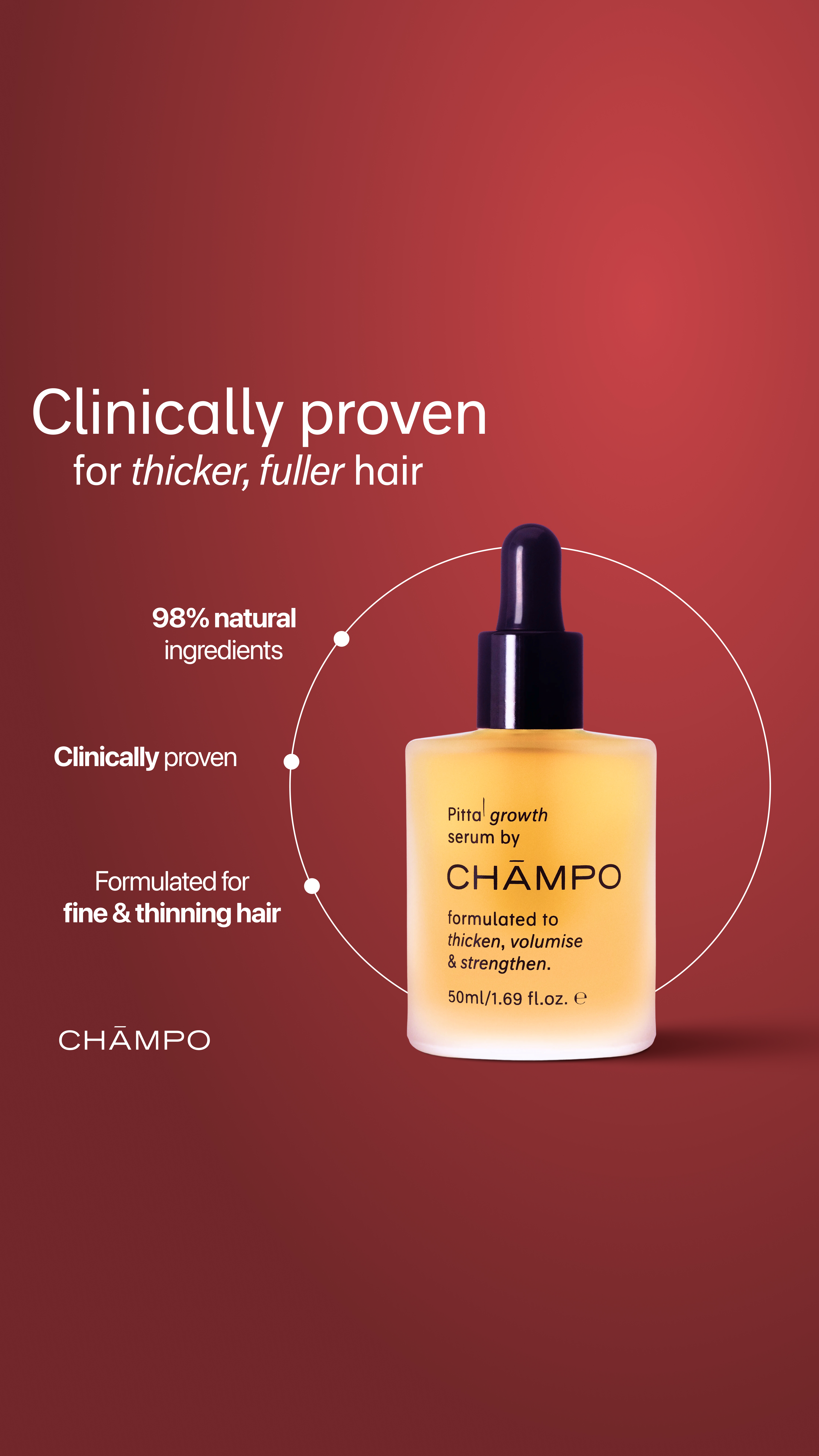 Chāmpo Haircare Facebook ad