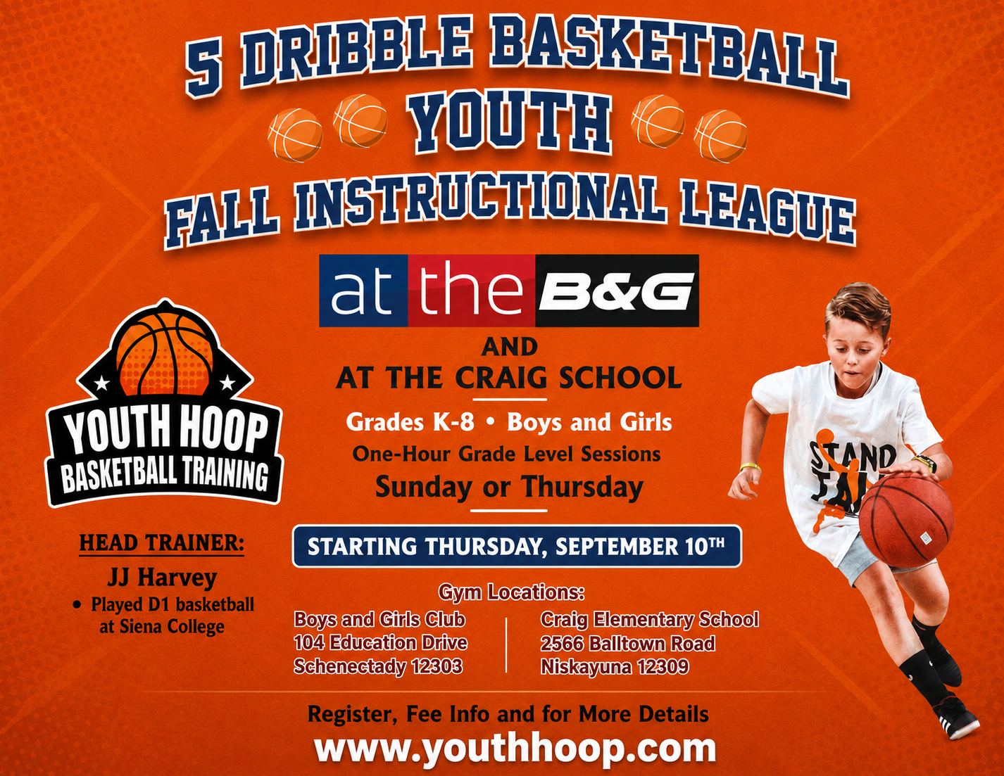 YOUTH HOOP Facebook ad: Register at www.youthhoop.com