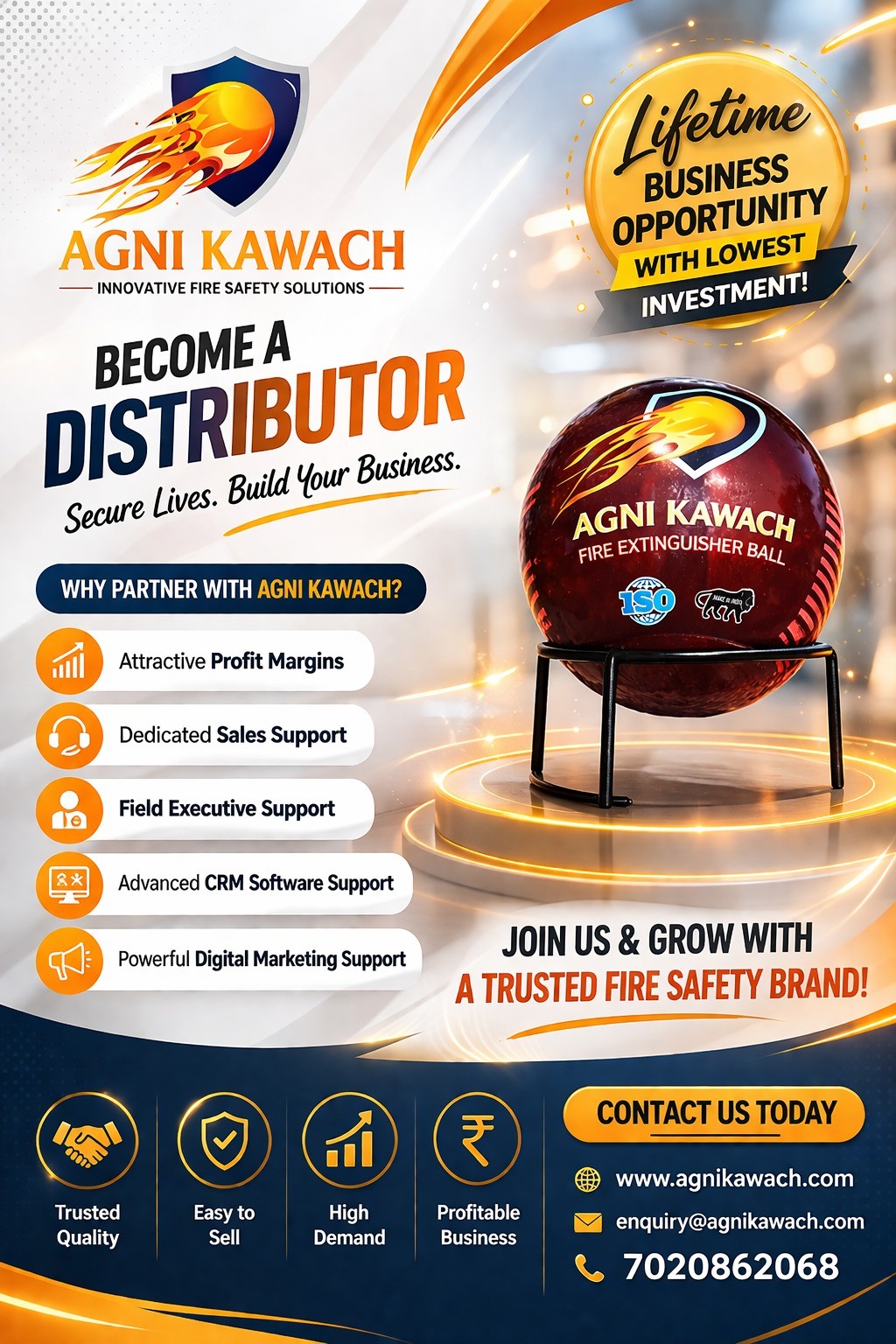 Agni Kawach - Fire Extinguisher Ball Facebook ad: *EXCLUSIVE DISTRIBUTORSHIP OPPORTUNITY, AGNI KAWACH*