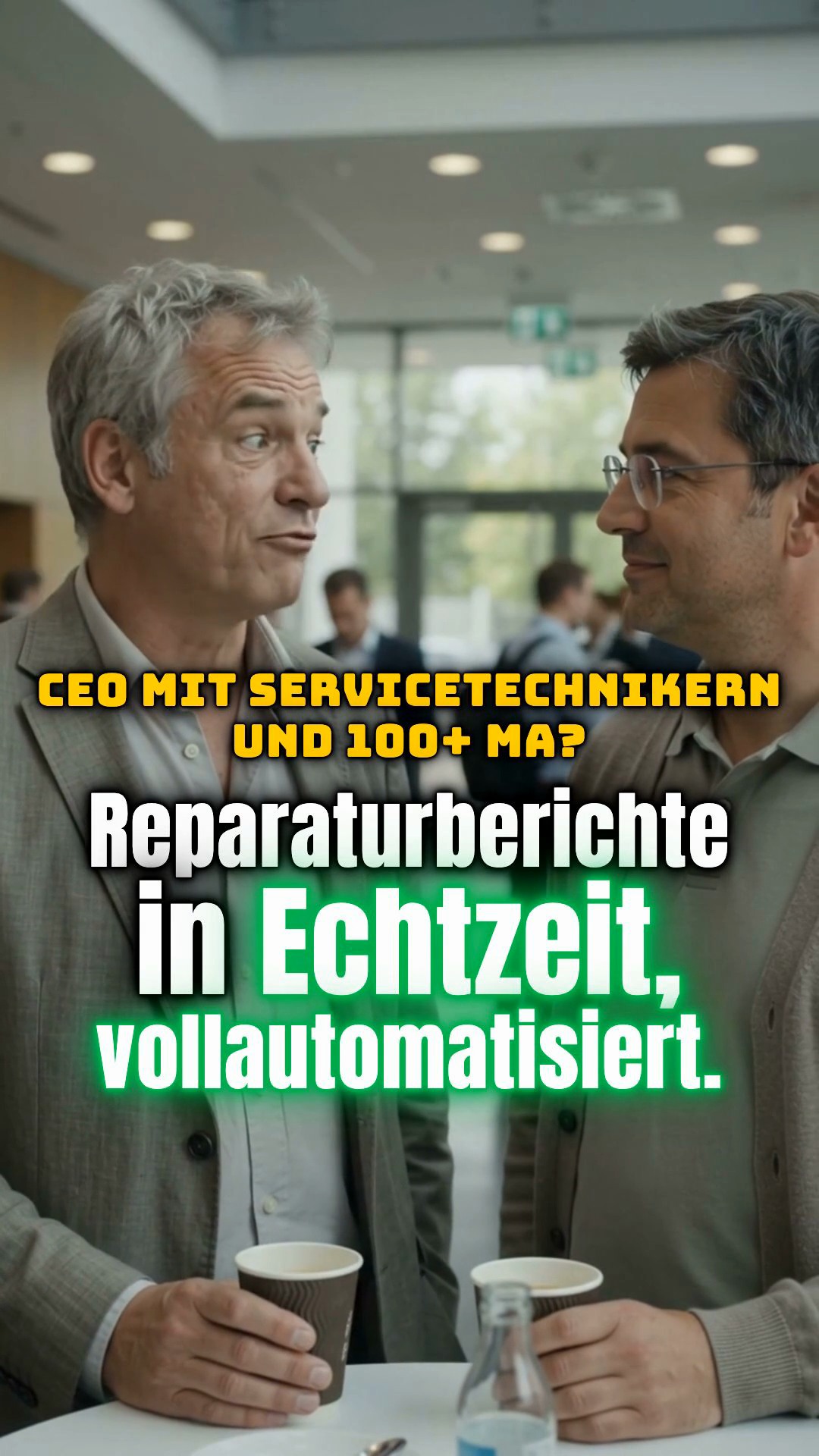 Vusyon Facebook ad: Kostenersparnis im Service
