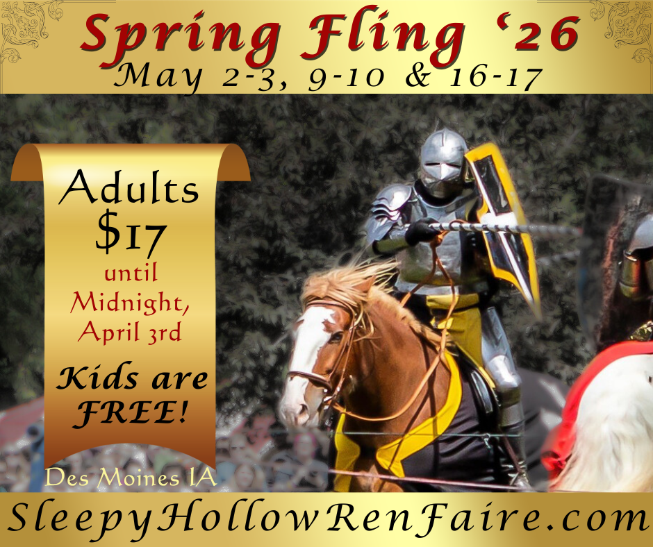 The Renaissance Faire at Sleepy Hollow Facebook ad: 2026 Spring Fling