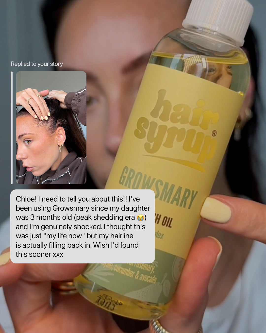 Hair Syrup Facebook ad