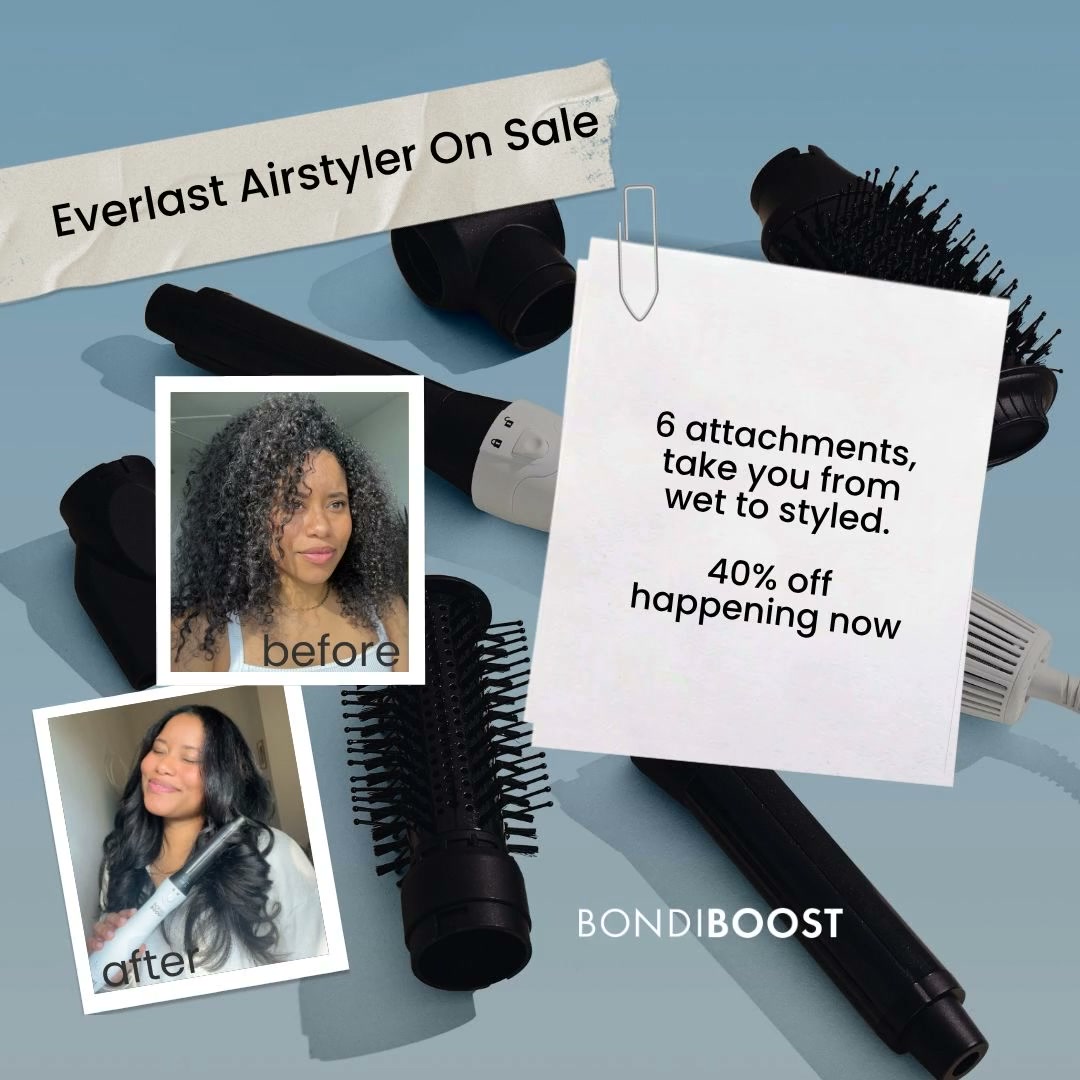 BondiBoost Facebook ad: Everlast Airstyler 40% off