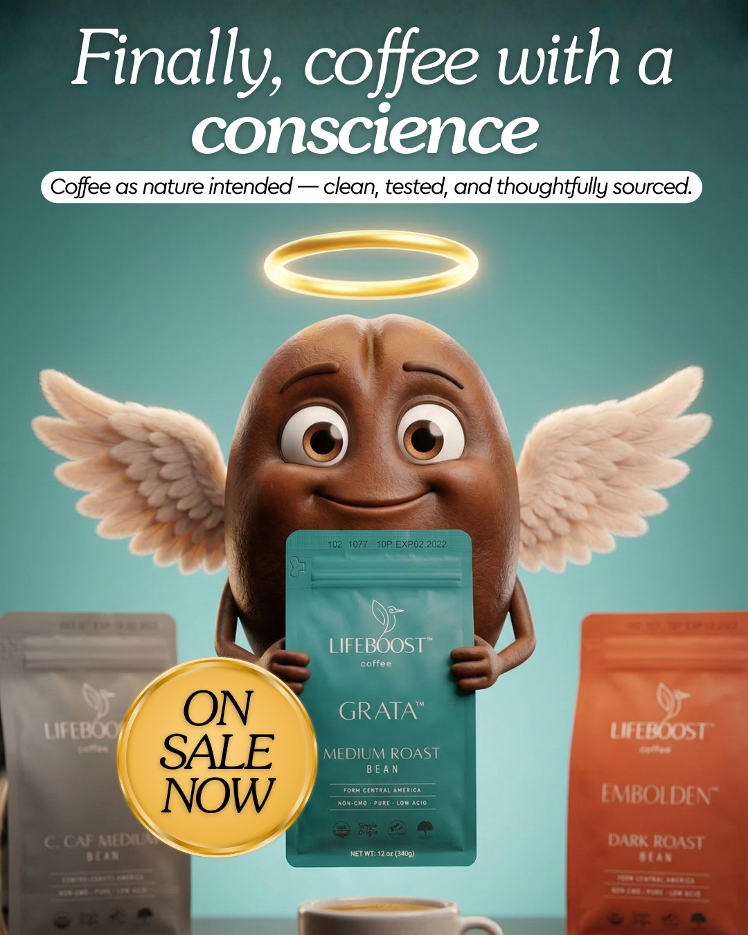 Lifeboost Coffee Facebook ad