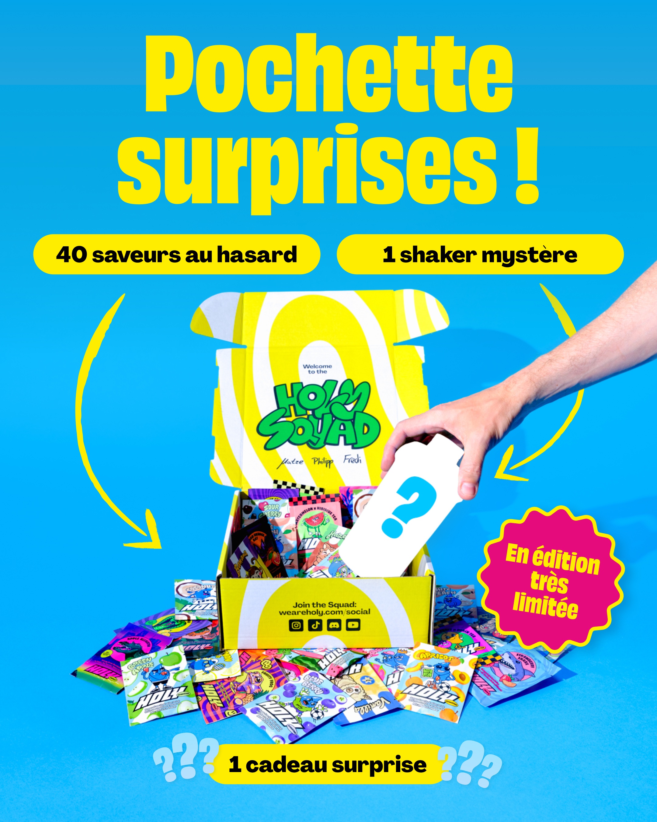 HOLY France Facebook ad: Obtiens 5 € de réduction avec le code « HOLY »!