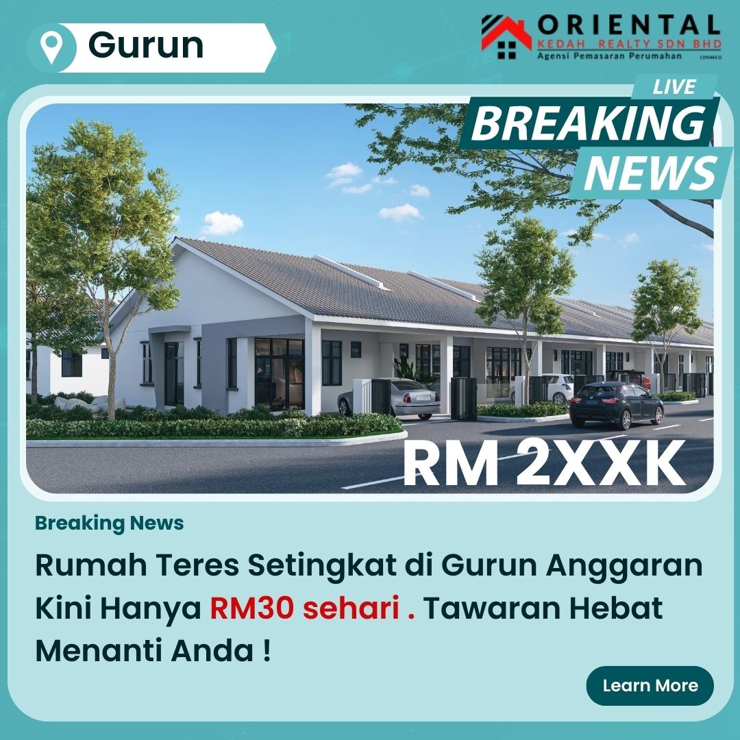 Rumah Mampu Milik Kedah. Facebook ad: Miliki Rumah Idaman di Gurun dengan RM0 Deposit!