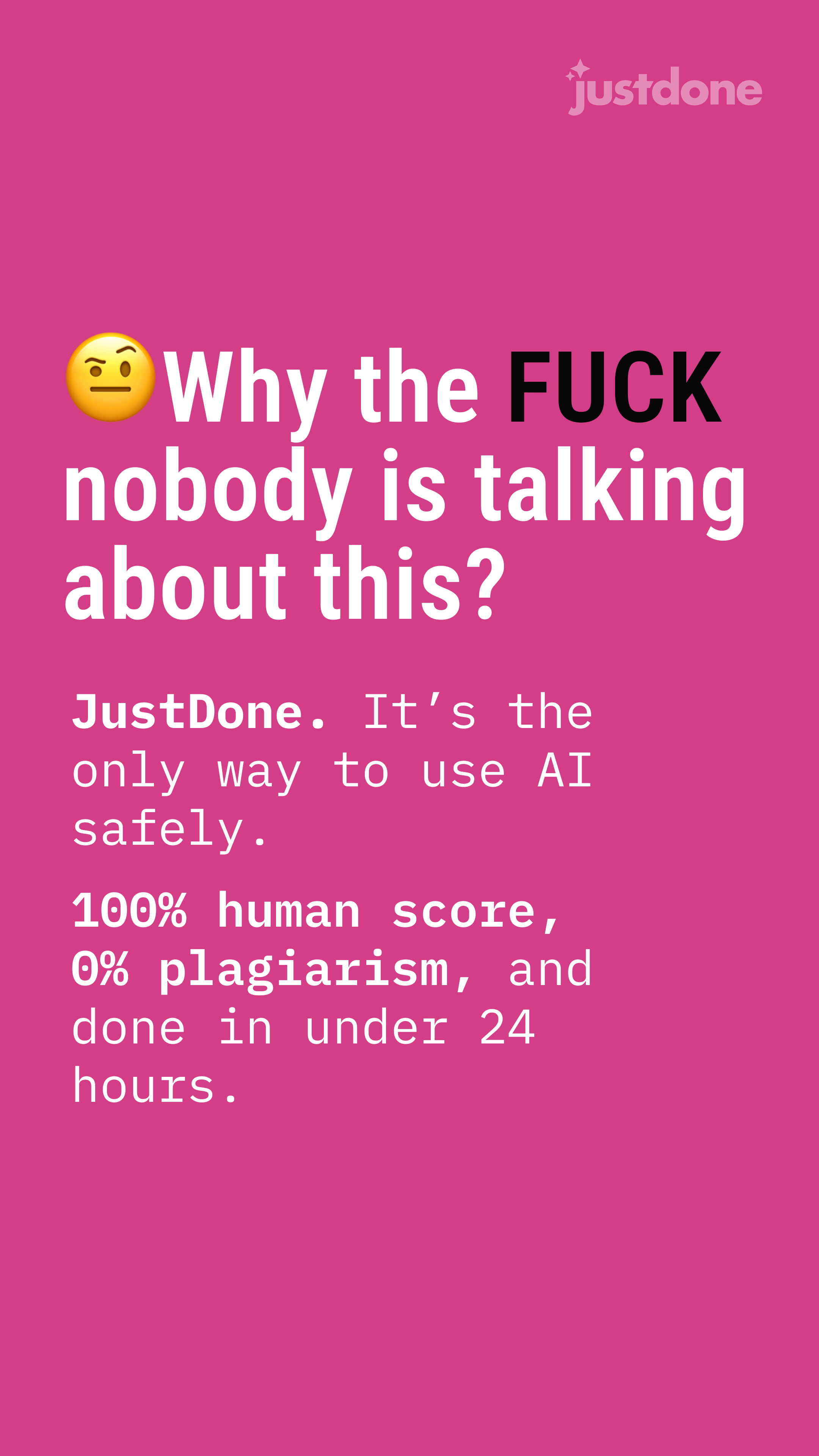 JustDone Facebook ad
