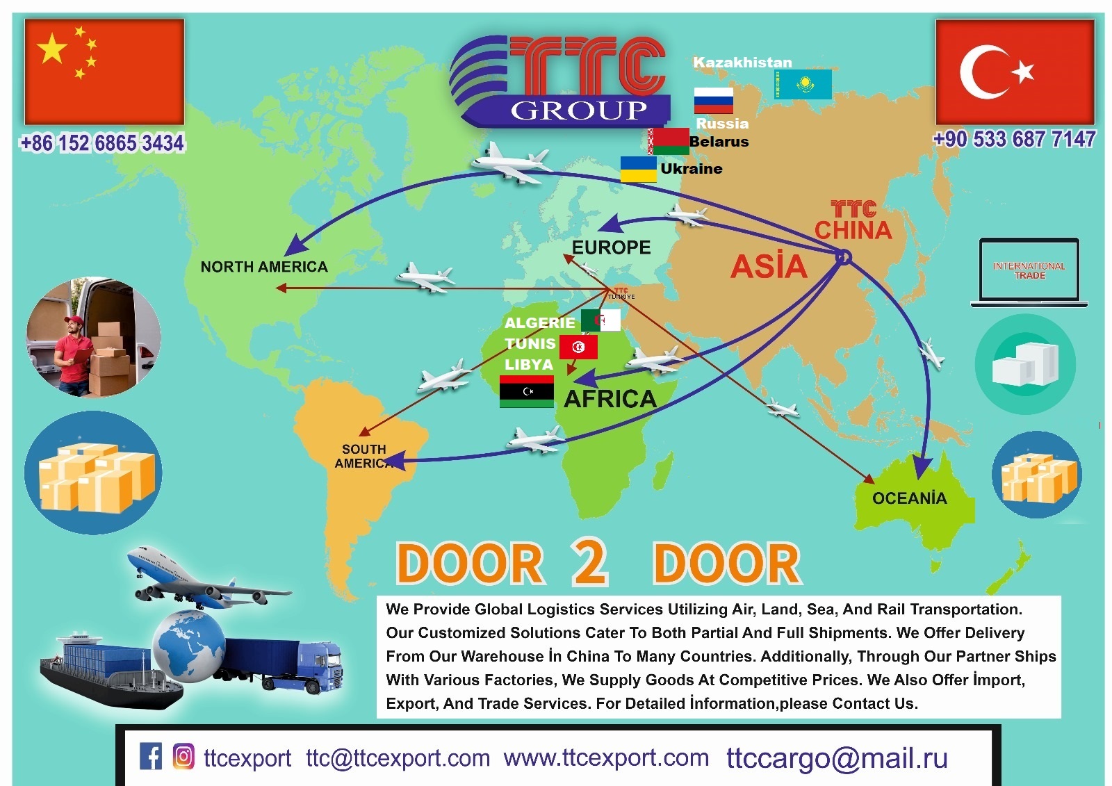 Ttcexport Facebook ad: EXW, DDP, CIF, CNF, LCL SHIP Cargo transportation…