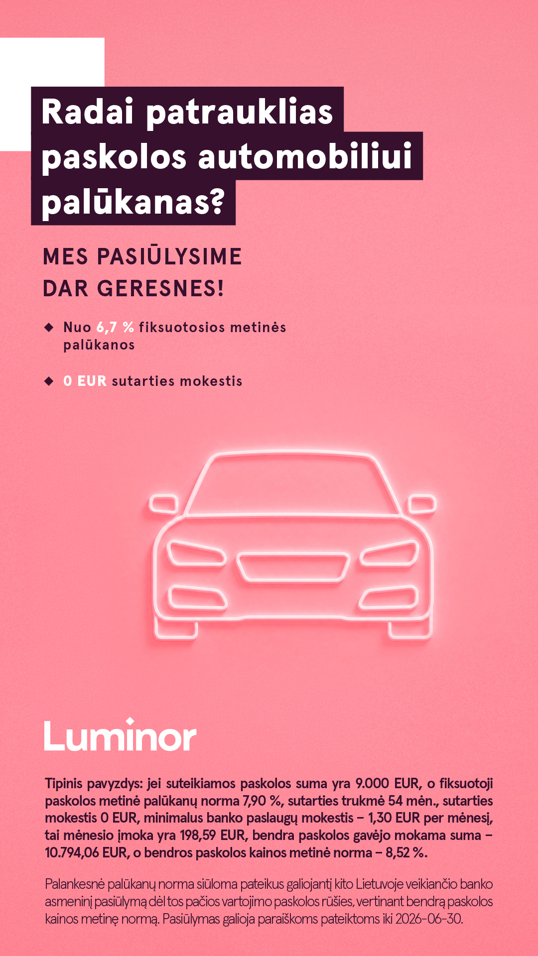 Luminor Lietuva Facebook ad