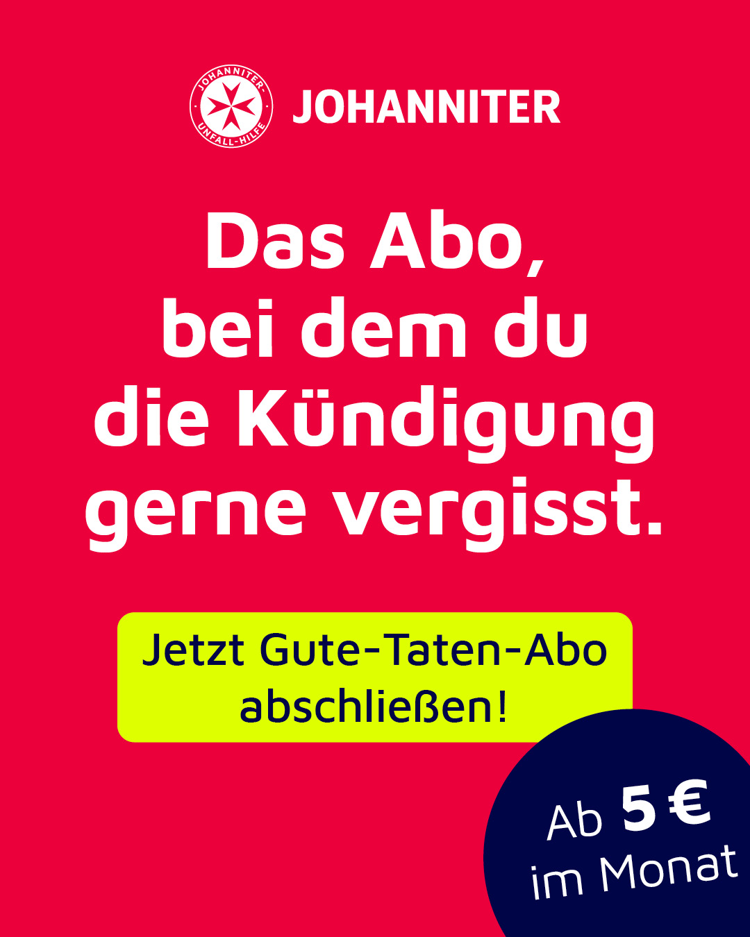 Johanniter-Unfall-Hilfe e.V. Facebook ad