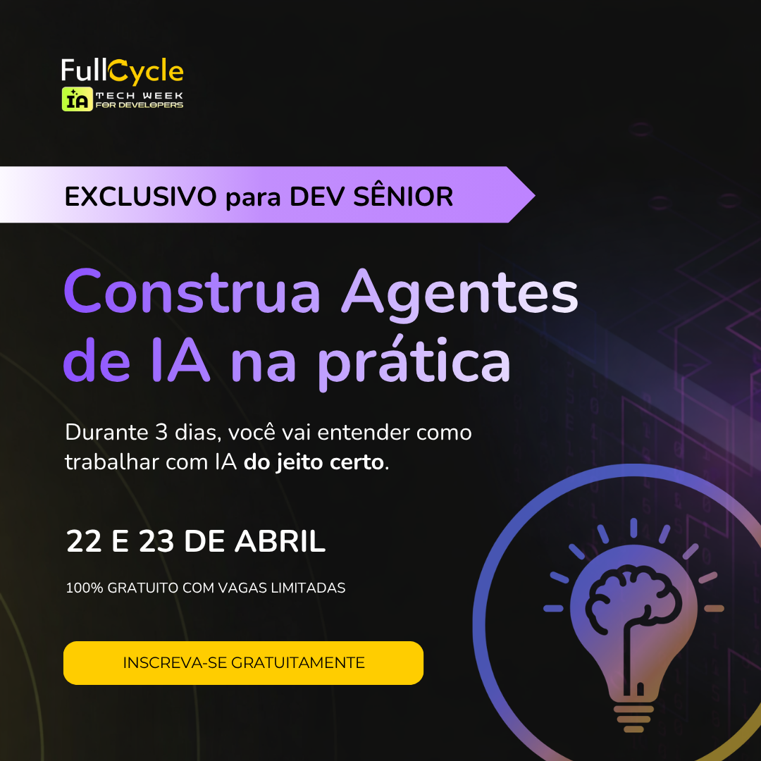 Full Cycle Facebook ad: Exclusivo para Devs Sêniors!