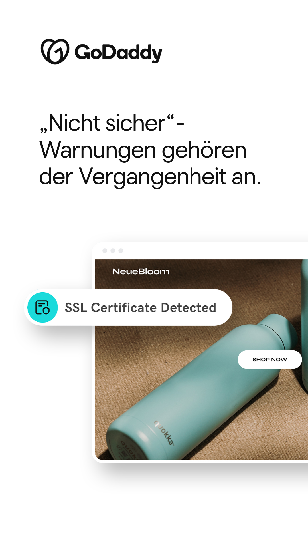 GoDaddy Deutschland Facebook ad
