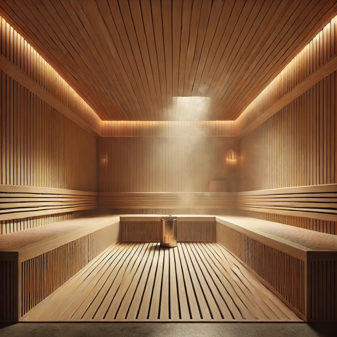 Crystal Bathroom Facebook ad: Premium home saunas