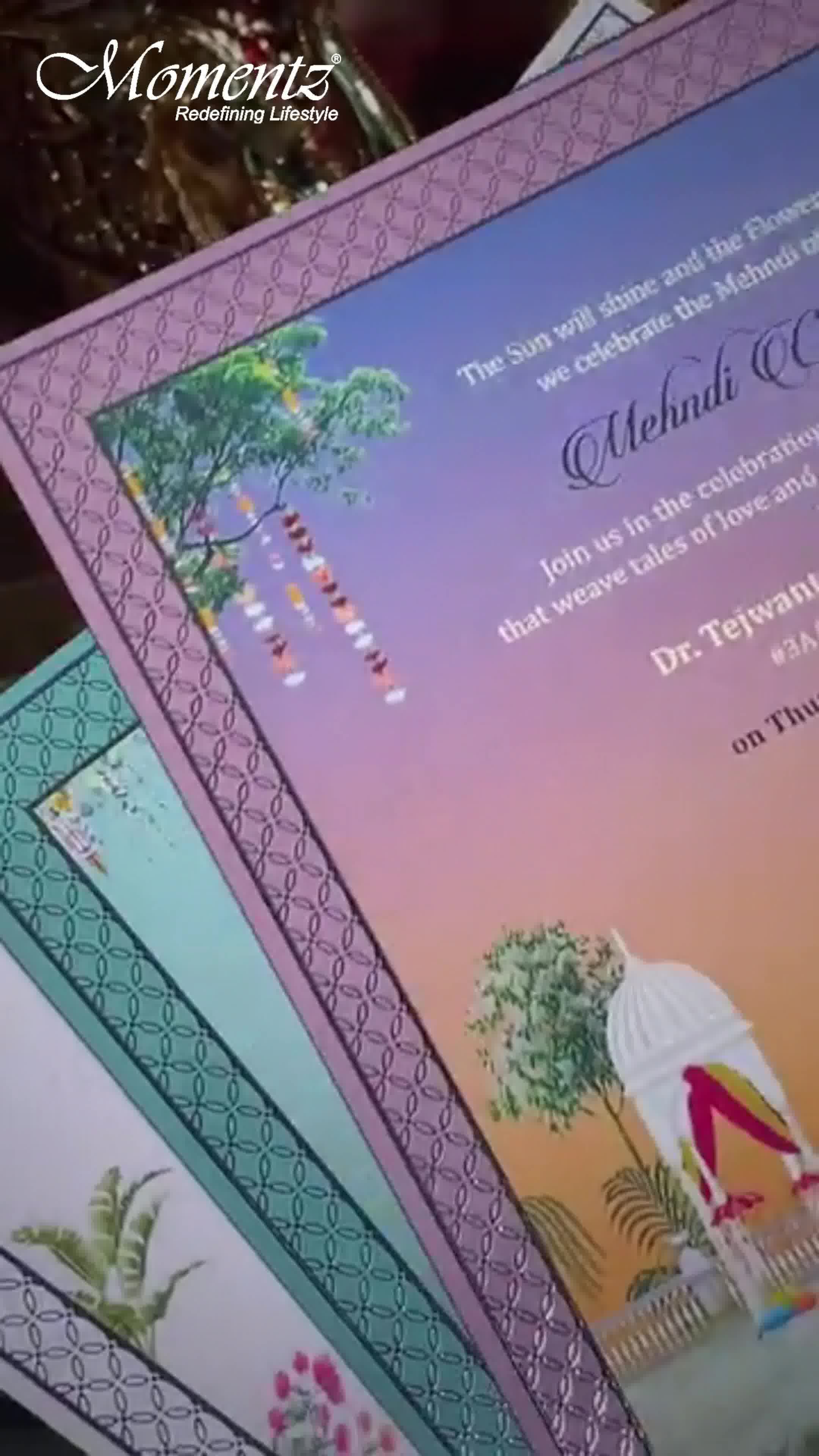 Momentz Redefining Lifestyle Facebook ad: Premium Wedding Favors