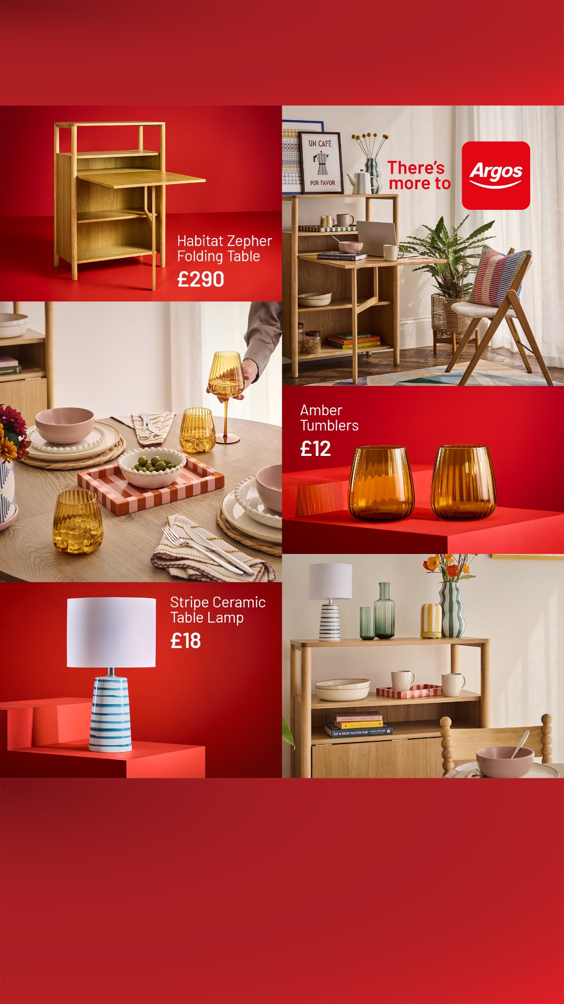 Argos Facebook ad: Flexible living, delivered fast