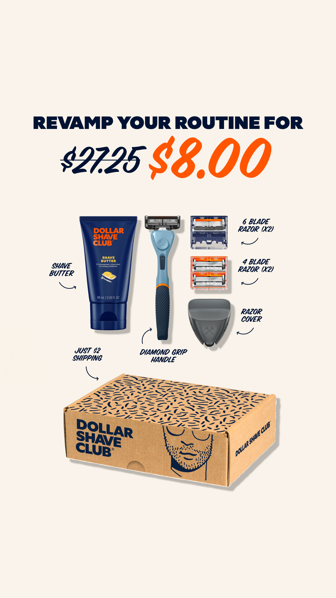 Dollar Shave Club Facebook ad